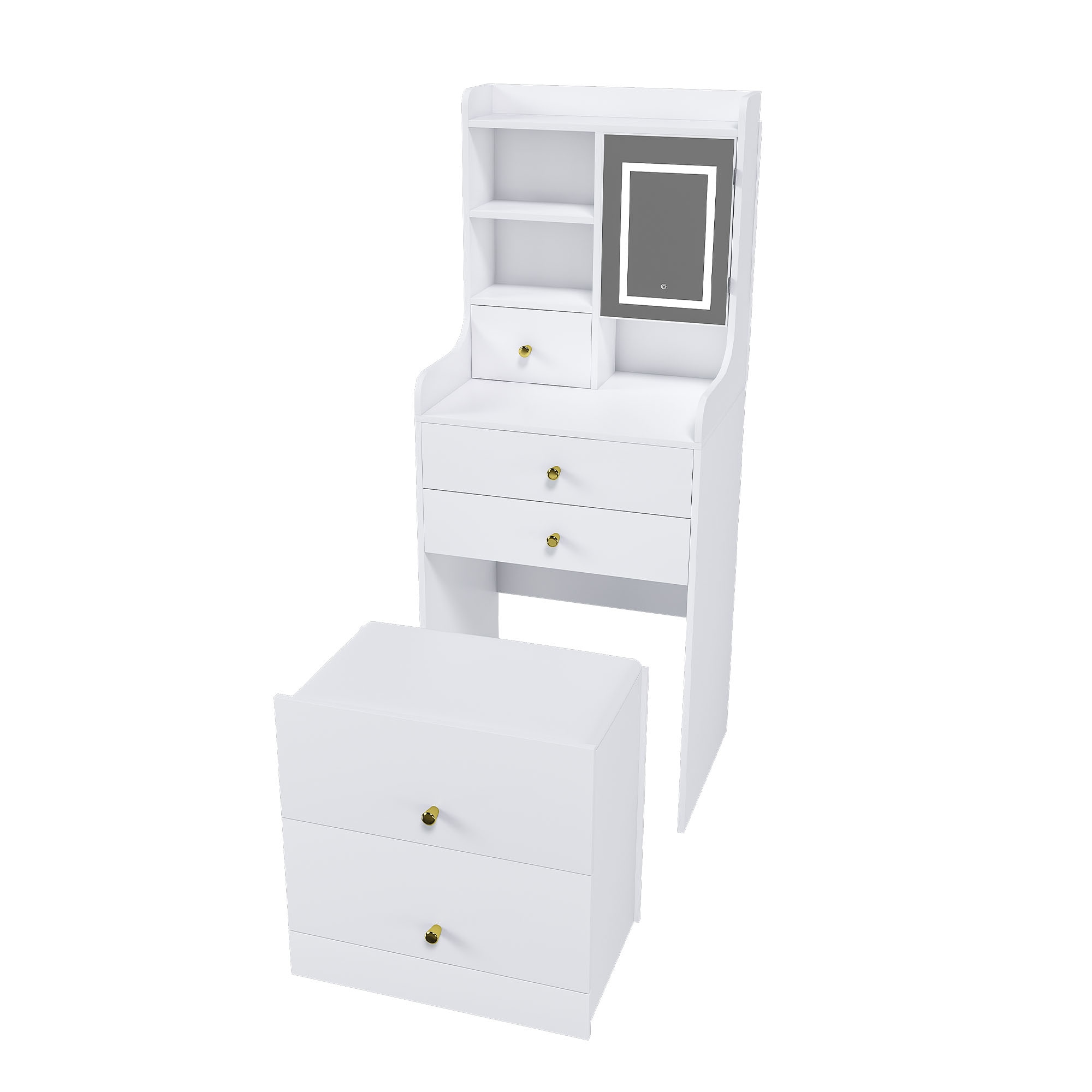 SINOFURN SYB260024BK Bedroom-Vanities - View #13