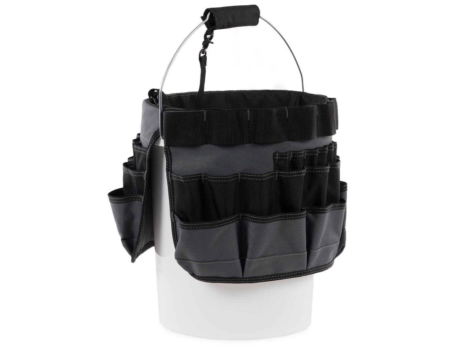 Estwing Gray/Brown Polyester 8.5-in 5-Gallon Bucket Organizer in