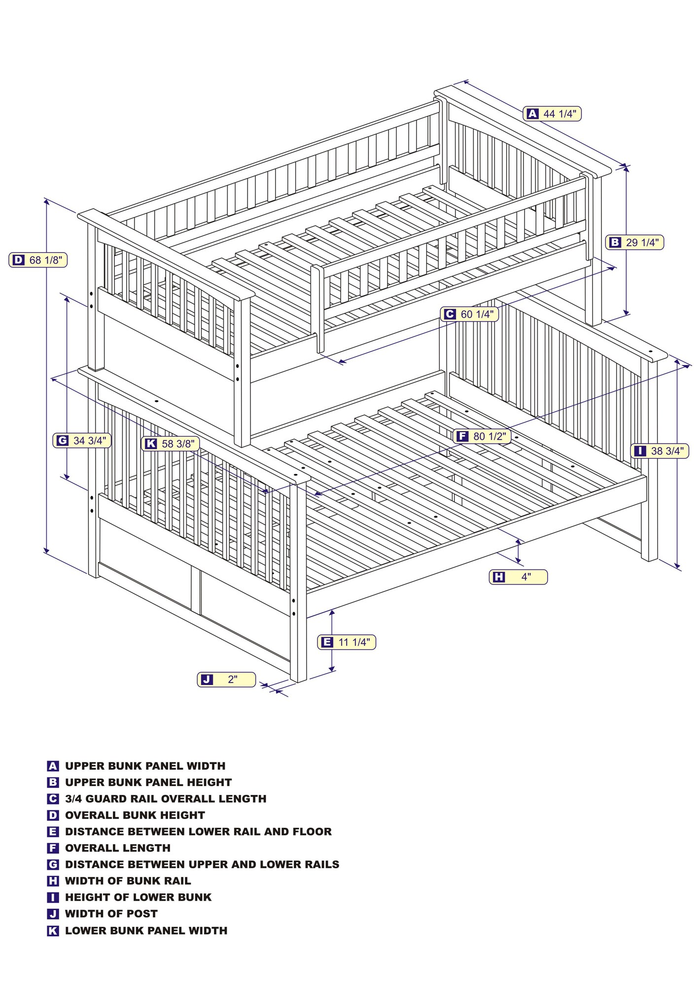 AFI Furnishings AB55204 Bunk-Beds - View #6