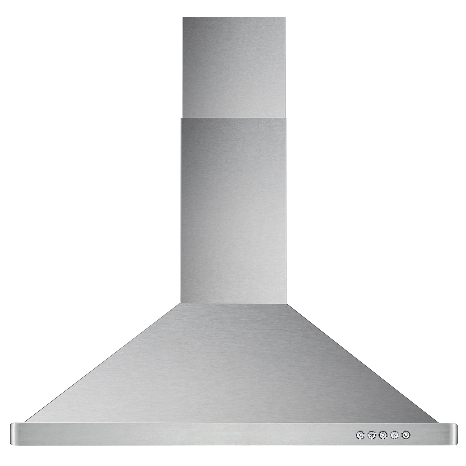 30 in. Ducted Wall Mount Range Hood in Stainless Steel, 380 CFM, Push  Buttons