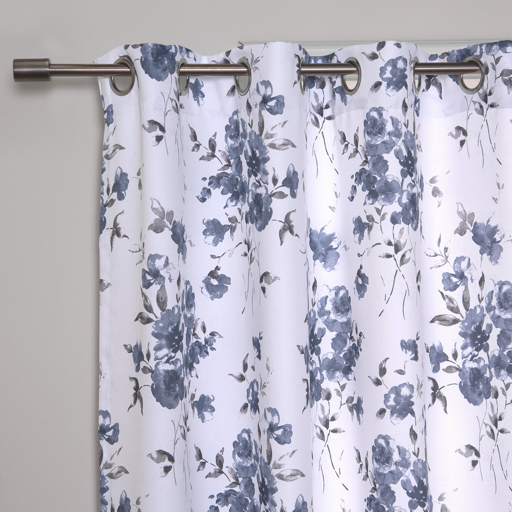 Best Home Fashion SIL-NR-WC-RSE-84-NAV curtains - View #4