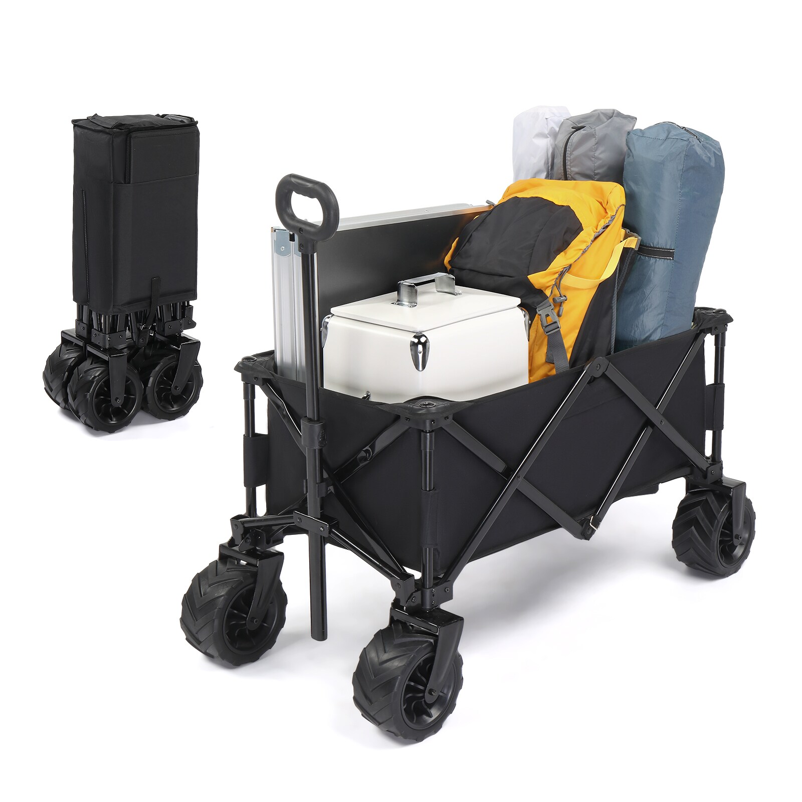 Outopee LO1G54000057 4.42-cu ft Nylon Folding Yard Cart