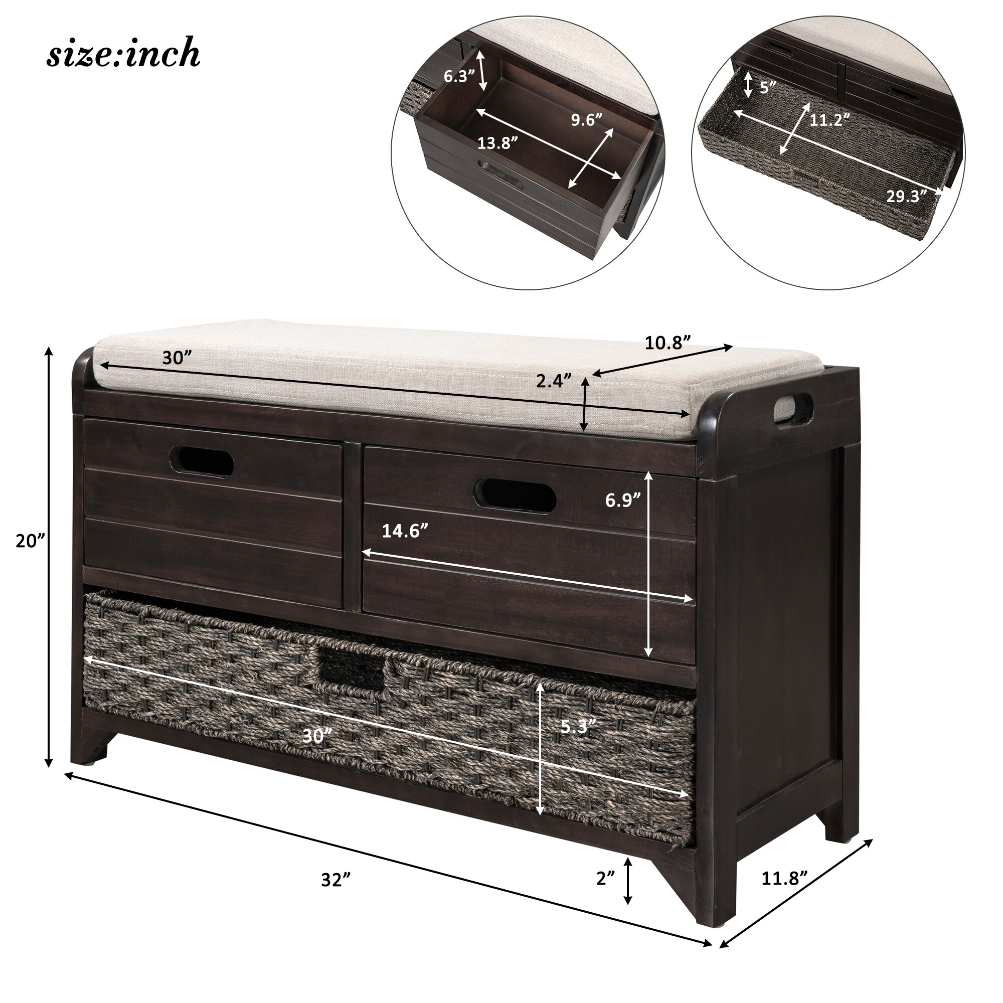 SINOFURN SYA330062BK bench - View #2