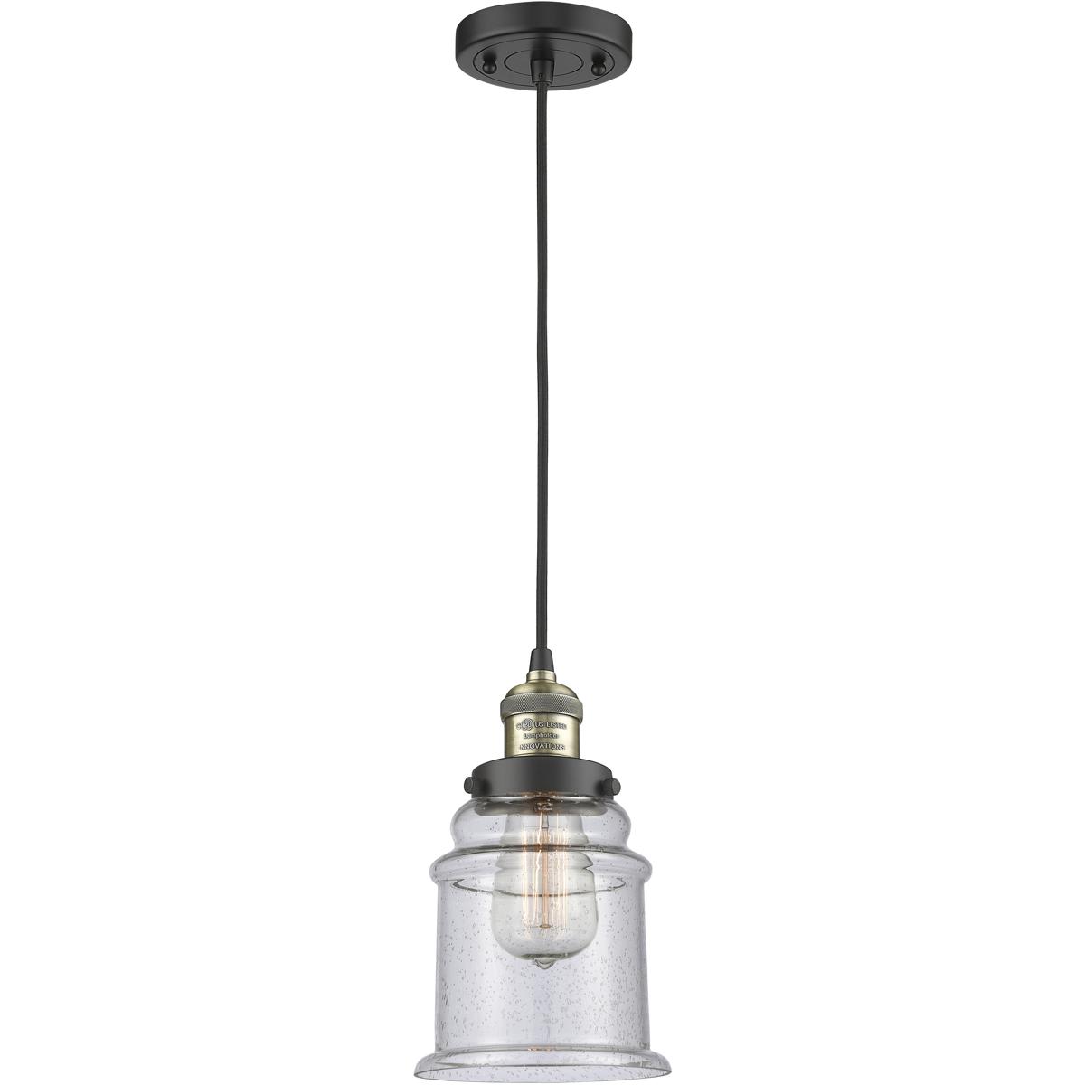 Innovations Lighting 1353715 201C-BAB-G184-LED Franklin Restoration Canton Mini Pendant