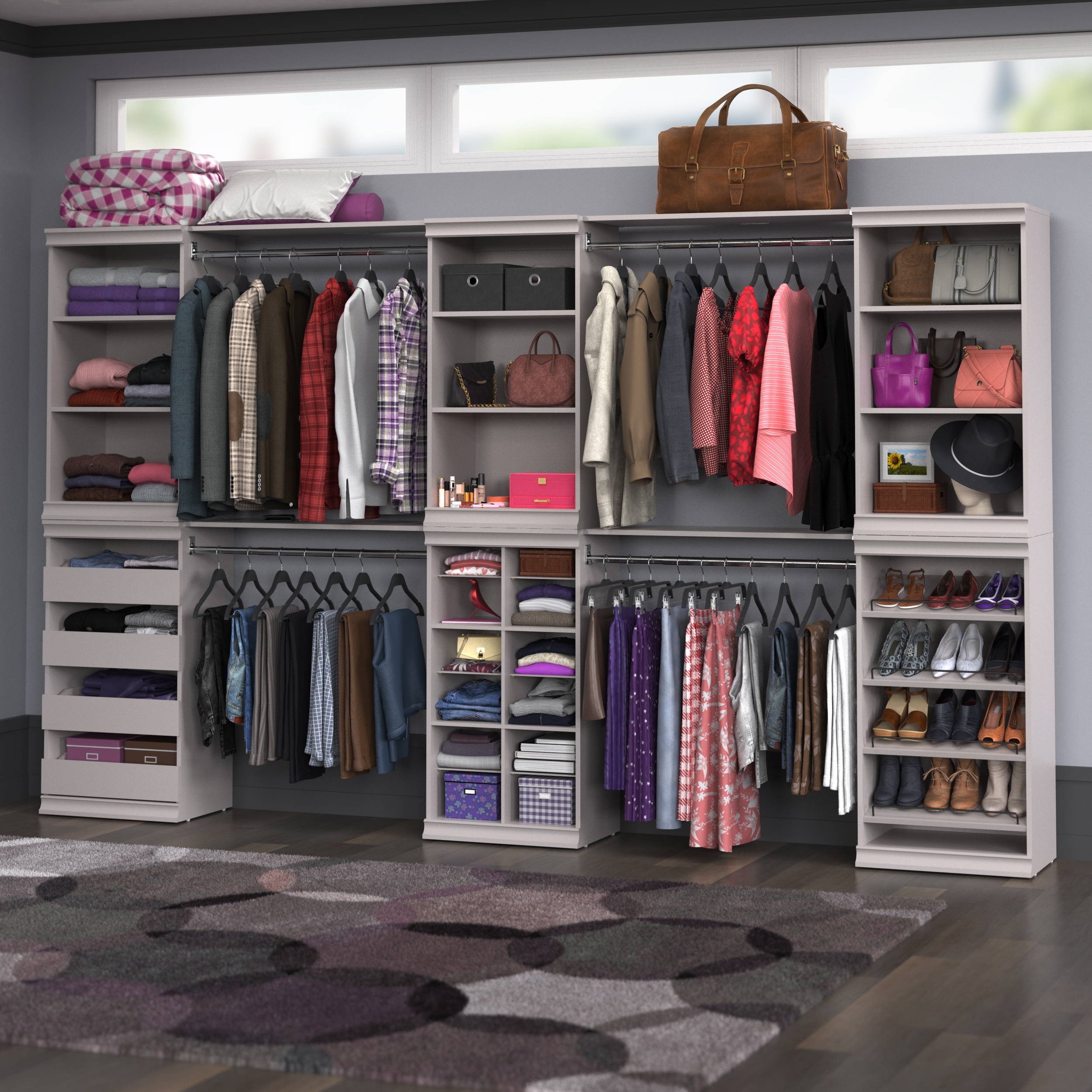 ClosetMaid White Modular Closet Assorted Storage Collection