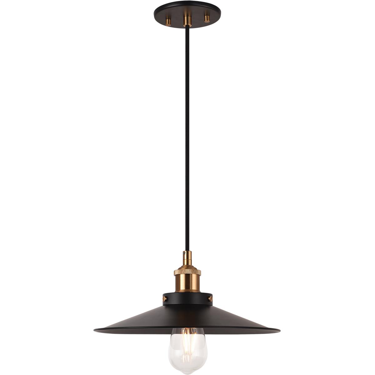 Matteo  Lighting C46112AGBK Bulstrode's Workshop Pendant Aged Gold Brass