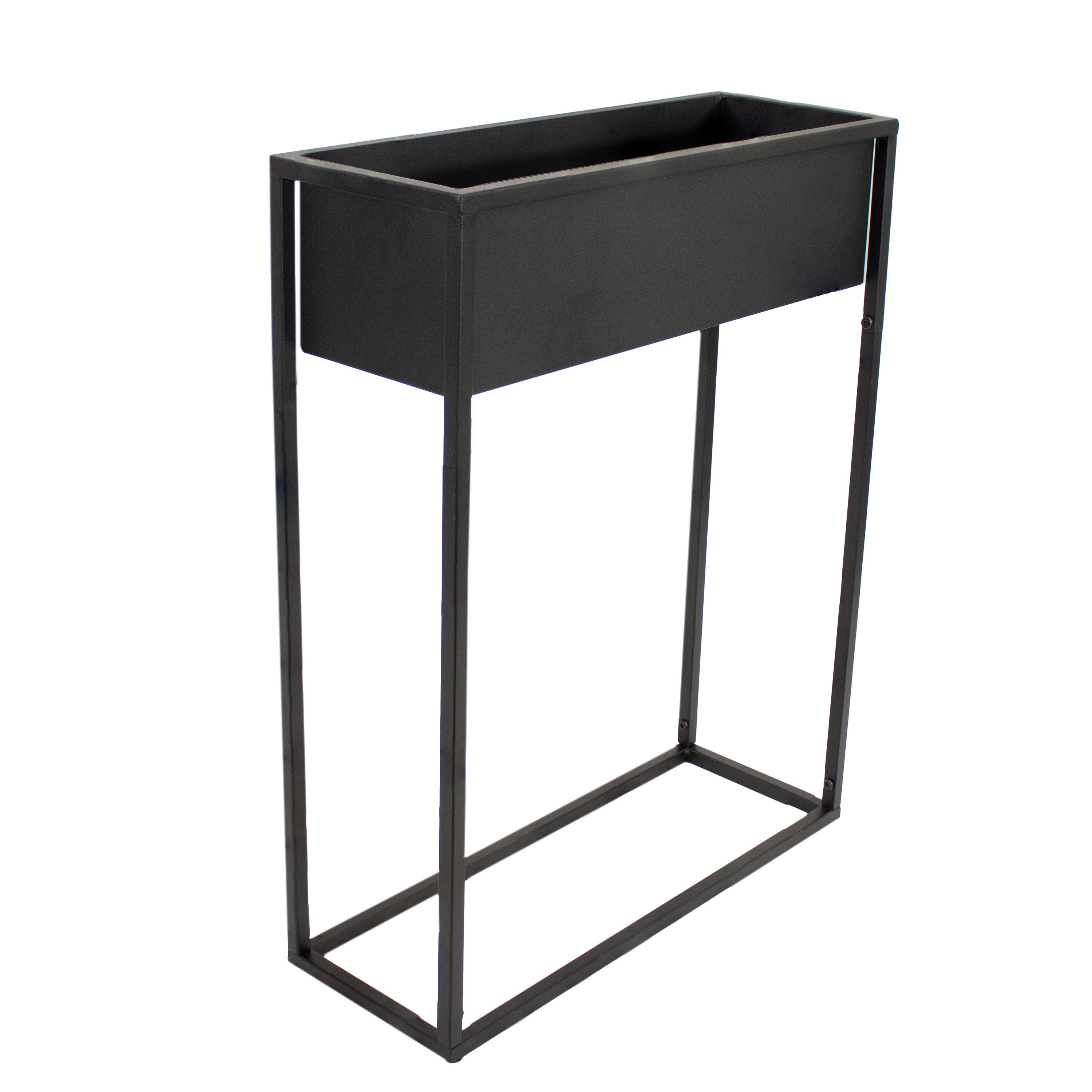 Sunnydaze Decor JAH-2231 21.75-in W x 8-in L x 27.5-in H Black Metal Raised Garden Bed