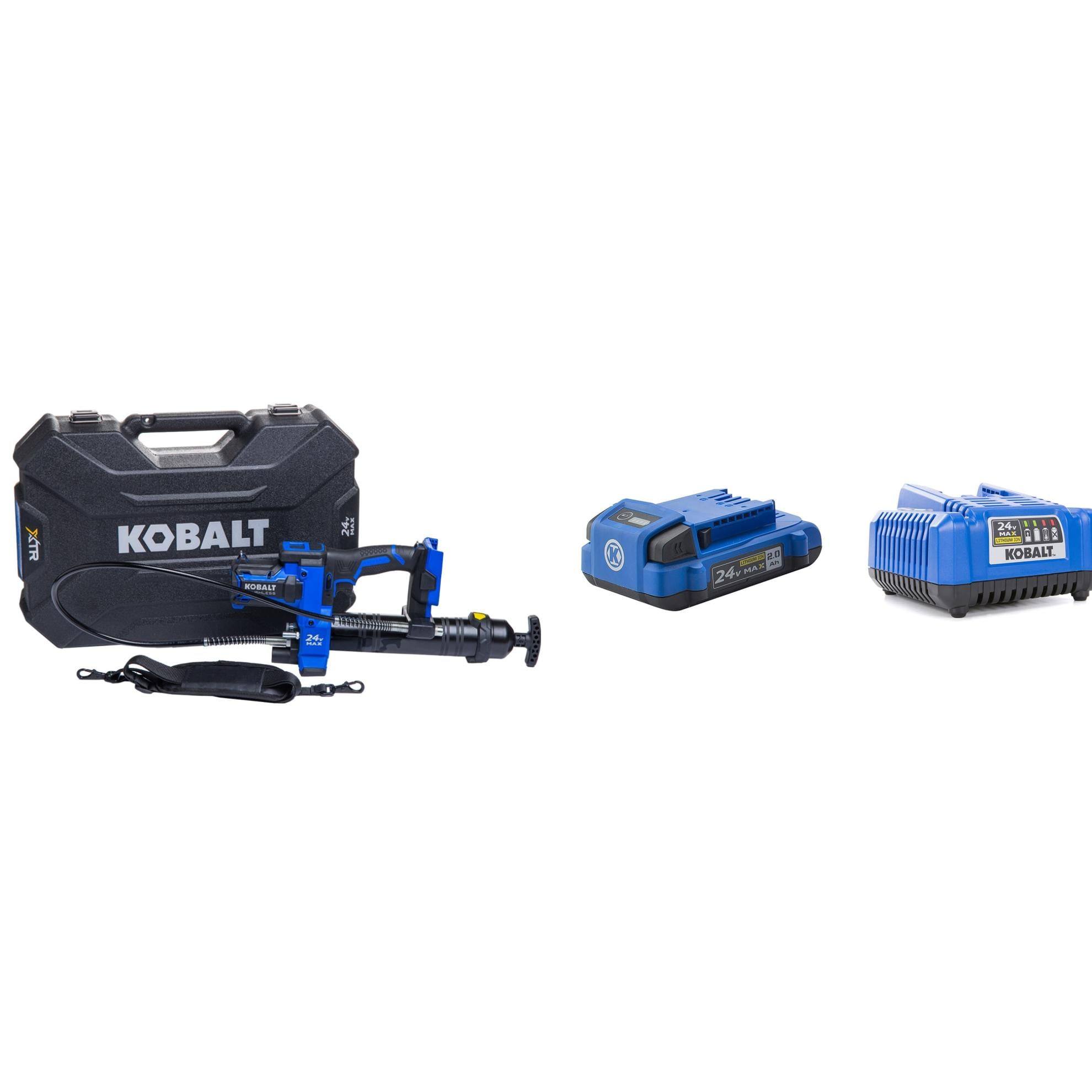 Kobalt 24V Brushless Grease Gun Starter Kit