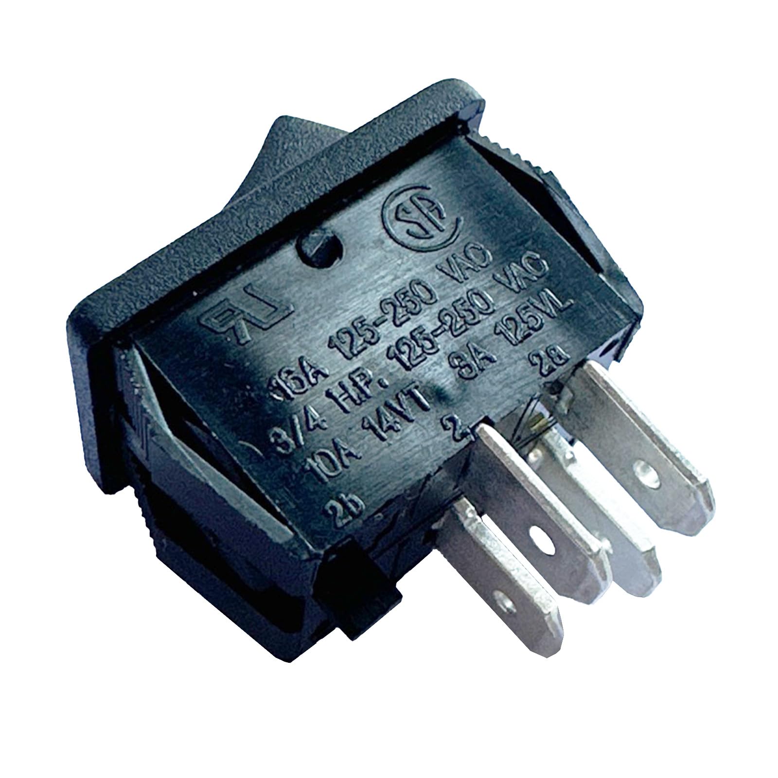 LAIFUCAM  Replacement On Off Switch for Shop Vac with Oversized On Off Push Button 16A 4 Pins Durable and Easy to Install