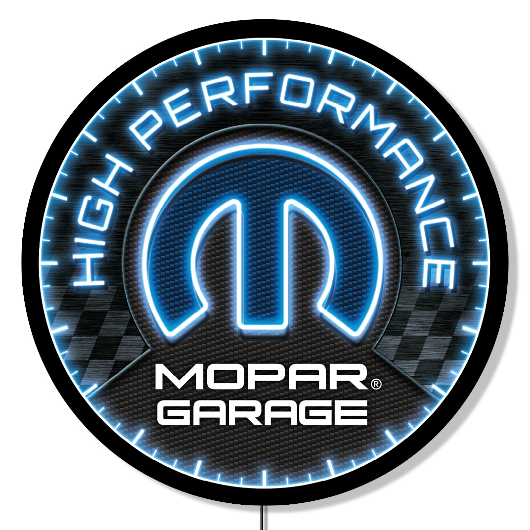 Desperate Enterprises LEDMOPAR Backlit LED Sign - Mopar Natural 23-Inches H x 23-Inches W Vintage/Retro Sign