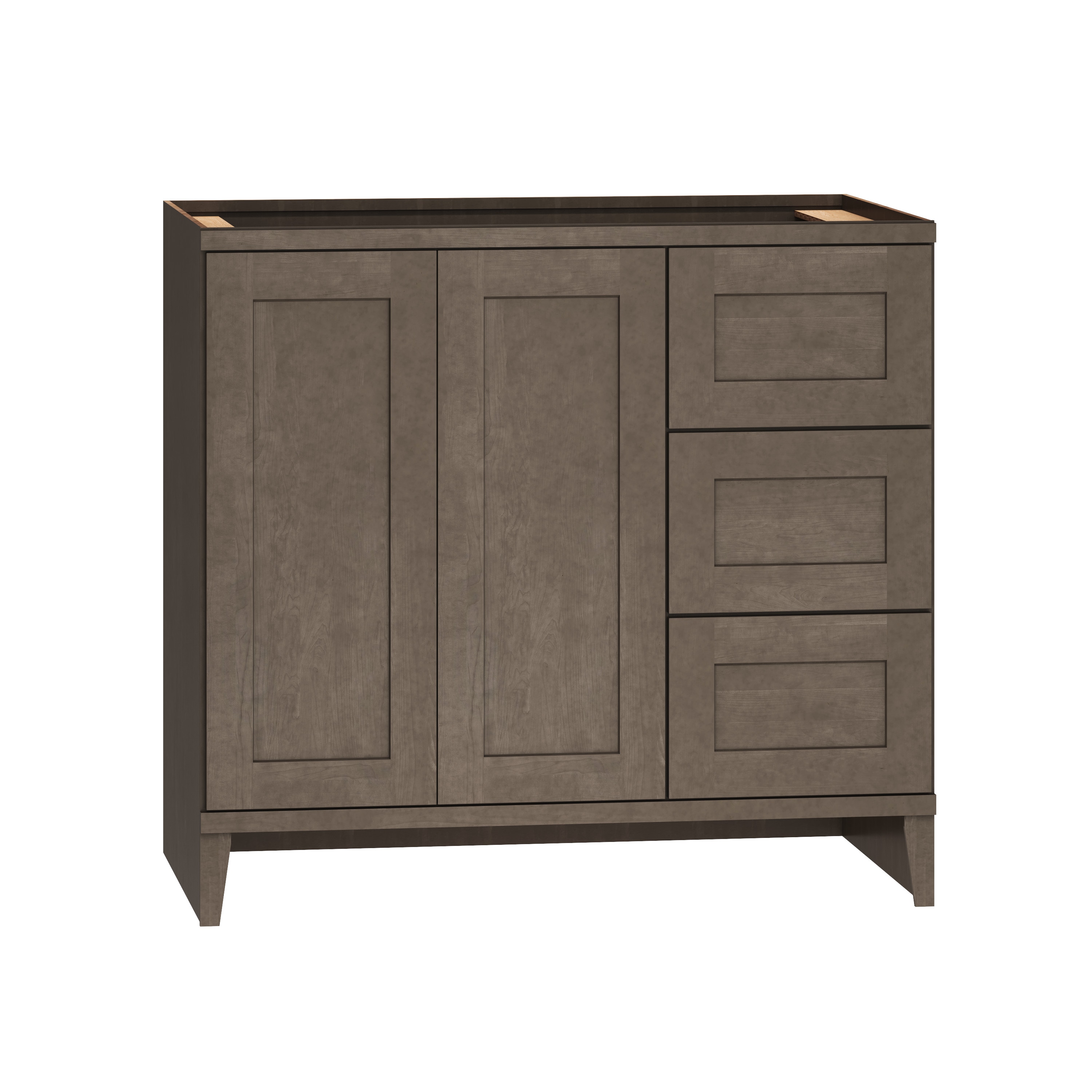 Diamond Express Jamestown 36-in Colt Brown Bathroom Vanity Base Cabinet ...