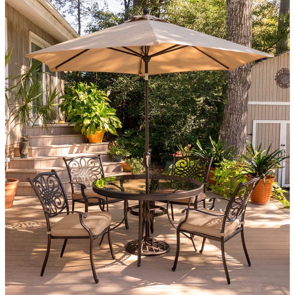 Hanover TRADDN5PCG-SU Patio-Dining-Sets - View #15