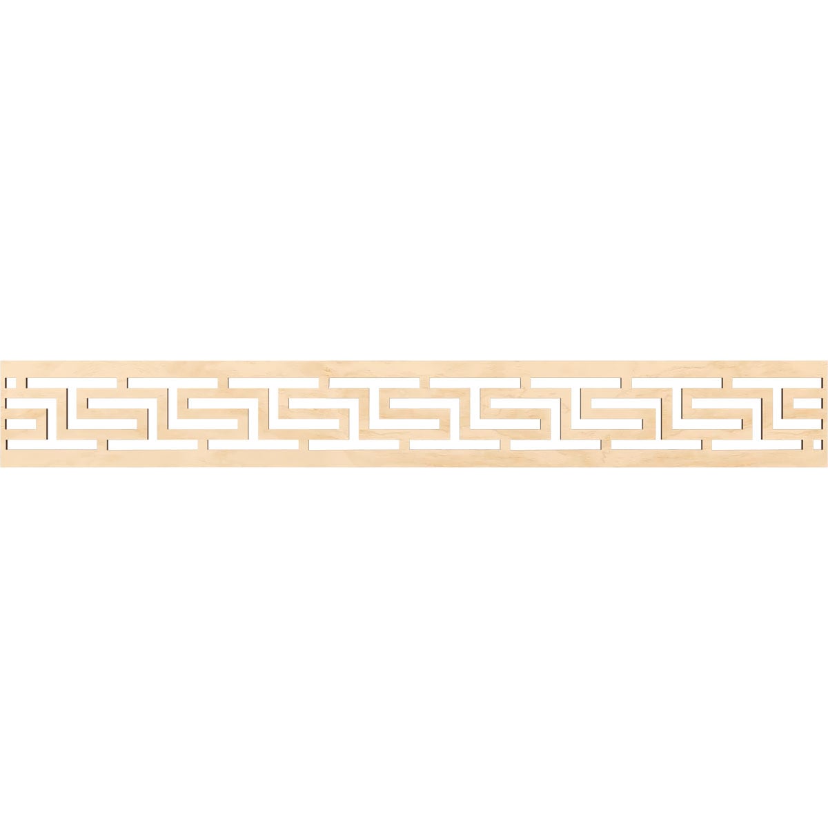 Ekena Millwork MLDA06X46TULBI Tulum Fretwork Flat Trim 6-in x 3.86-ft Birch Brown Unfinished 2156054 Pierced Wall Panel Moulding