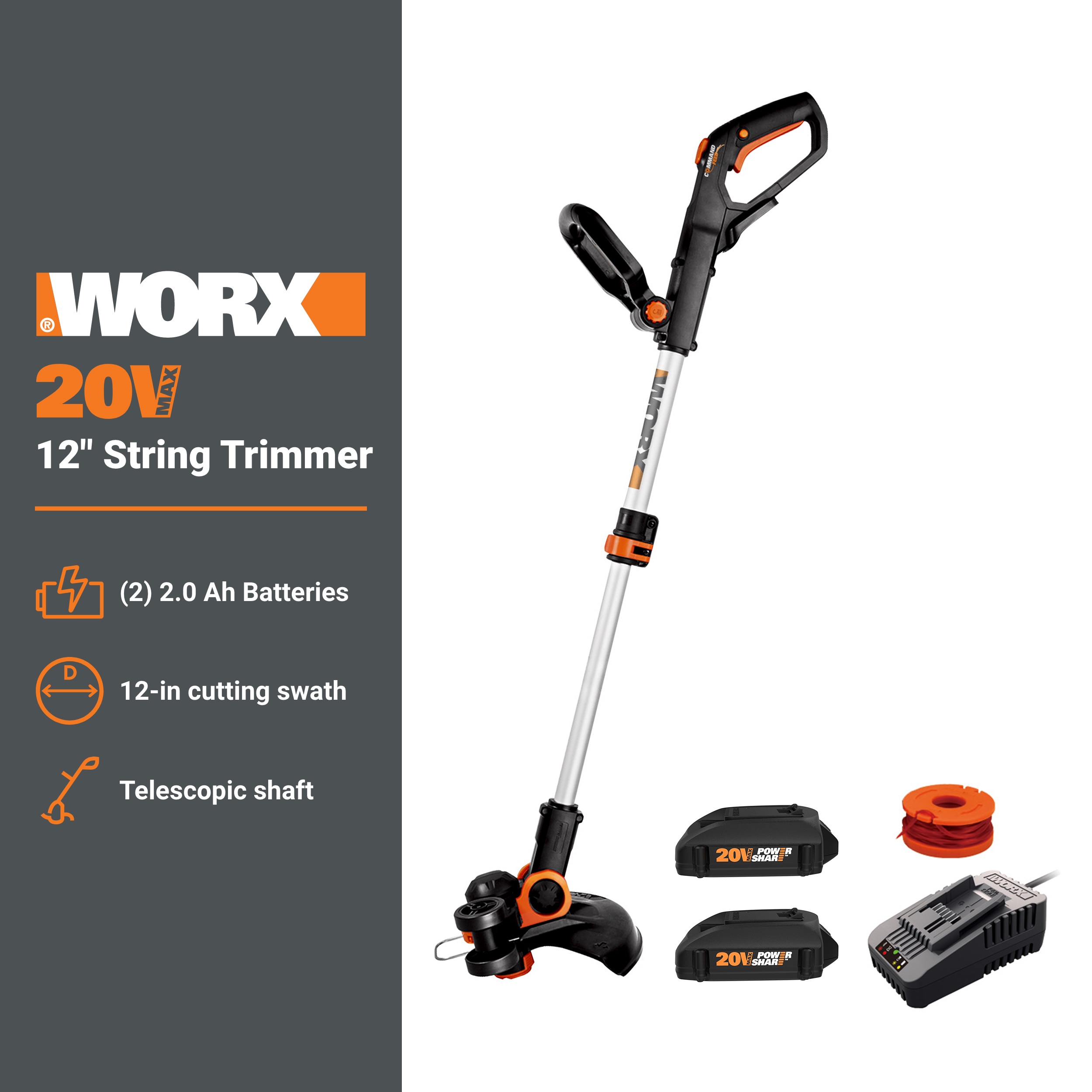WORX WG163.10 Cordless-String-Trimmers - View #3