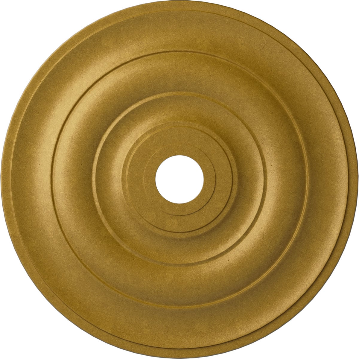 Ekena Millwork CM26JEPGS Jefferson 26.5-in W x 26.5-in L Painted Pharaohs Gold Polyurethane Whole Ceiling Medallion