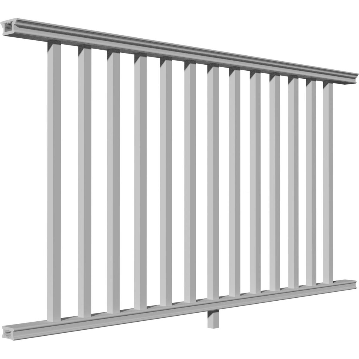 INTEX Providence ECLK42X072 Level Rail Kit with Reinforcements 6-Feet x 42-Inches White PVC Deck Rail Kit