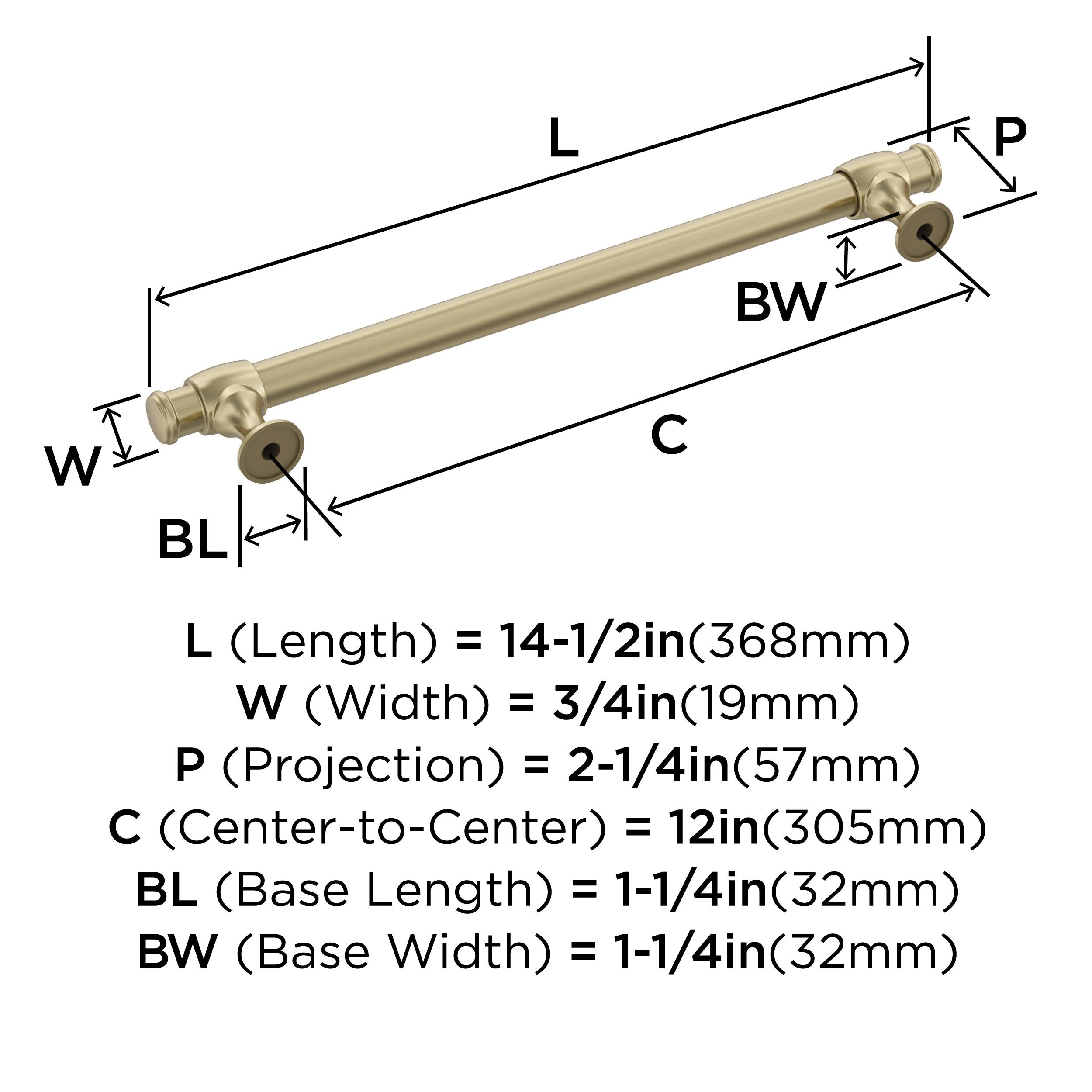 Amerock BP54065BBZ Cabinet-Pulls - View #5