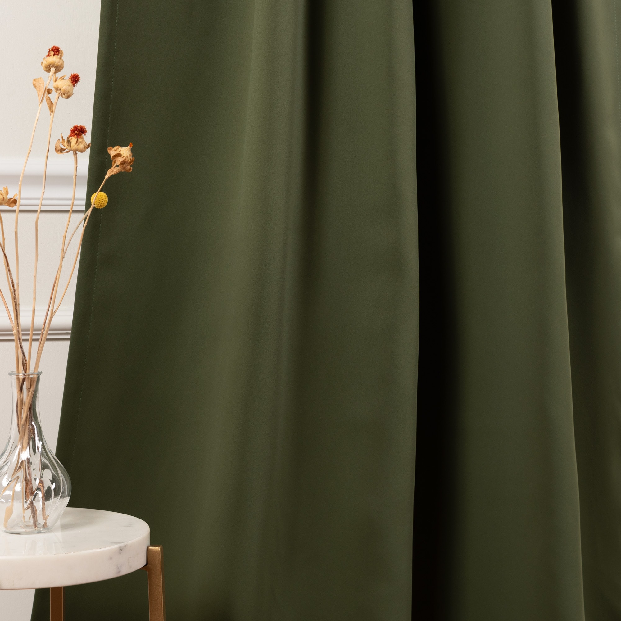 Best Home Fashion SOLID-63-MOSS curtains - View #5