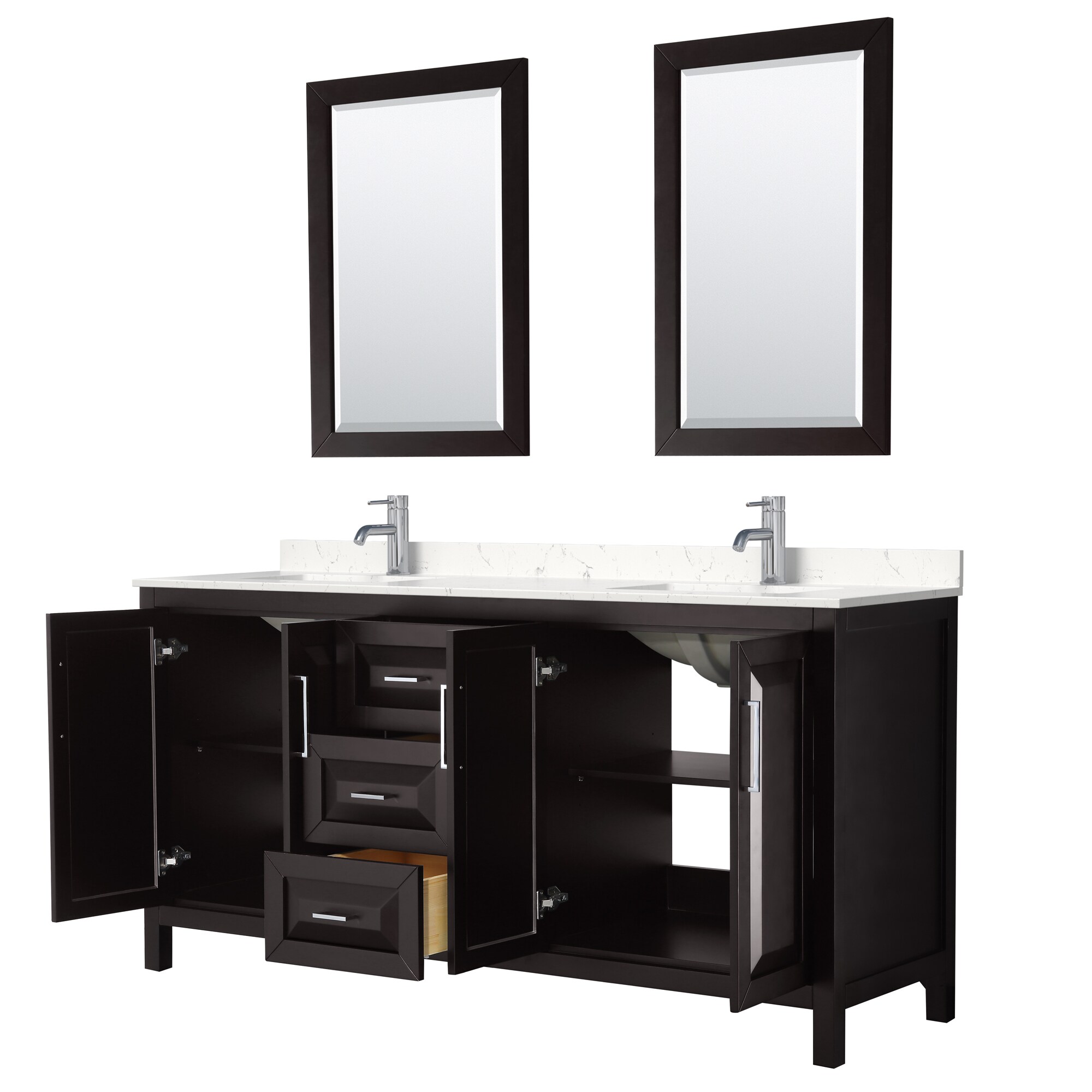 Wyndham Collection WCV252572DDEC2UNSM24 Bath-Vanity-Combo - View #2