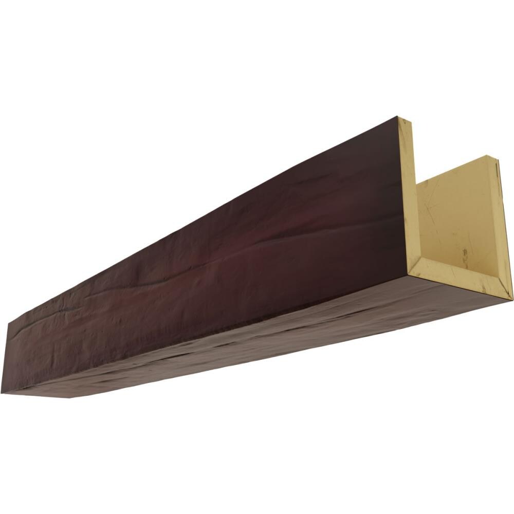 Ekena Millwork BMRW3C0100X060X096ZY Riverwood 1-in x 10-in x 96-in Cherry Finished Polyurethane U-Shaped Decorative Beam