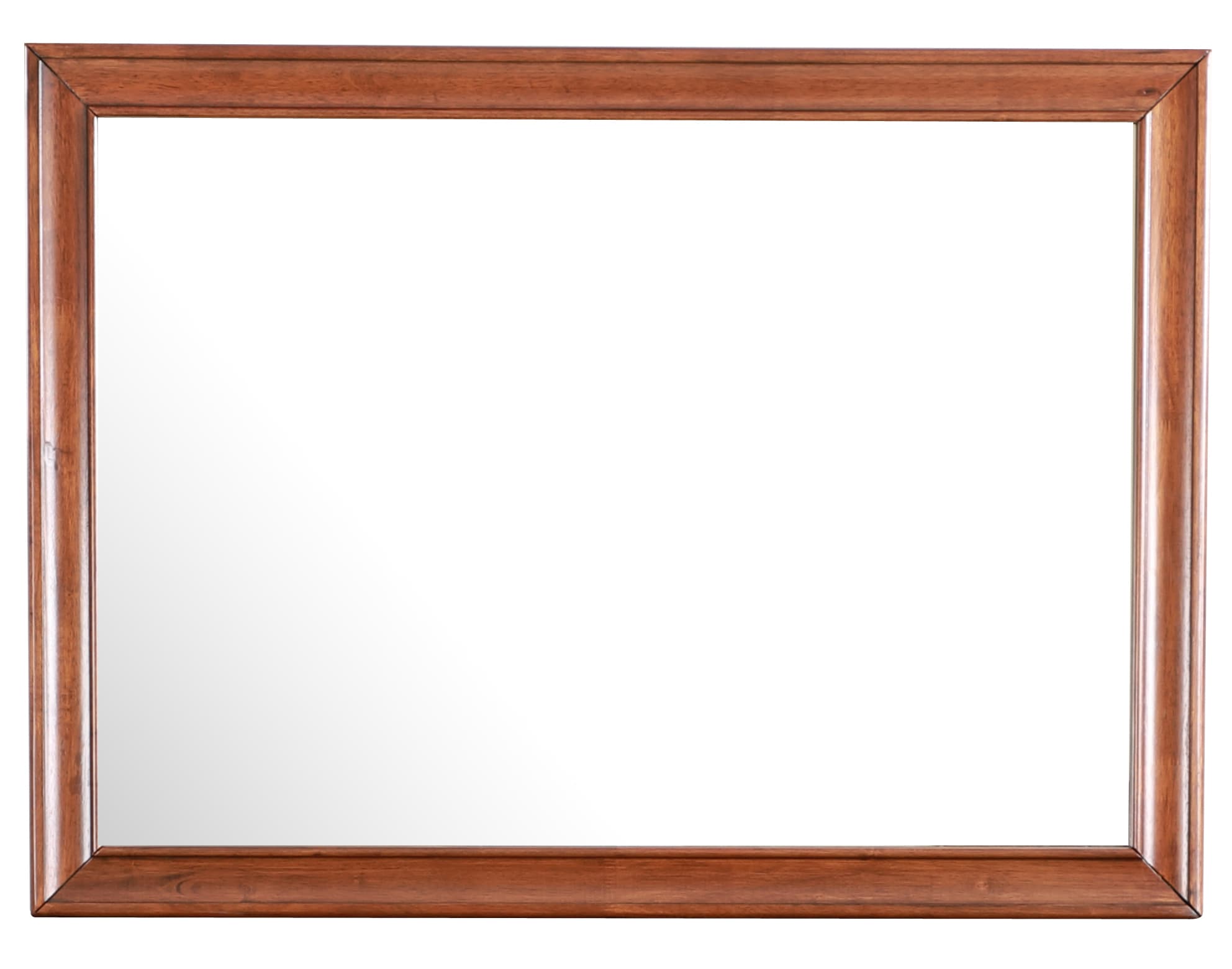 Siavonce XH08497 45-in W x 33-in H Rectangle Oak Framed Full Length Wall Mirror