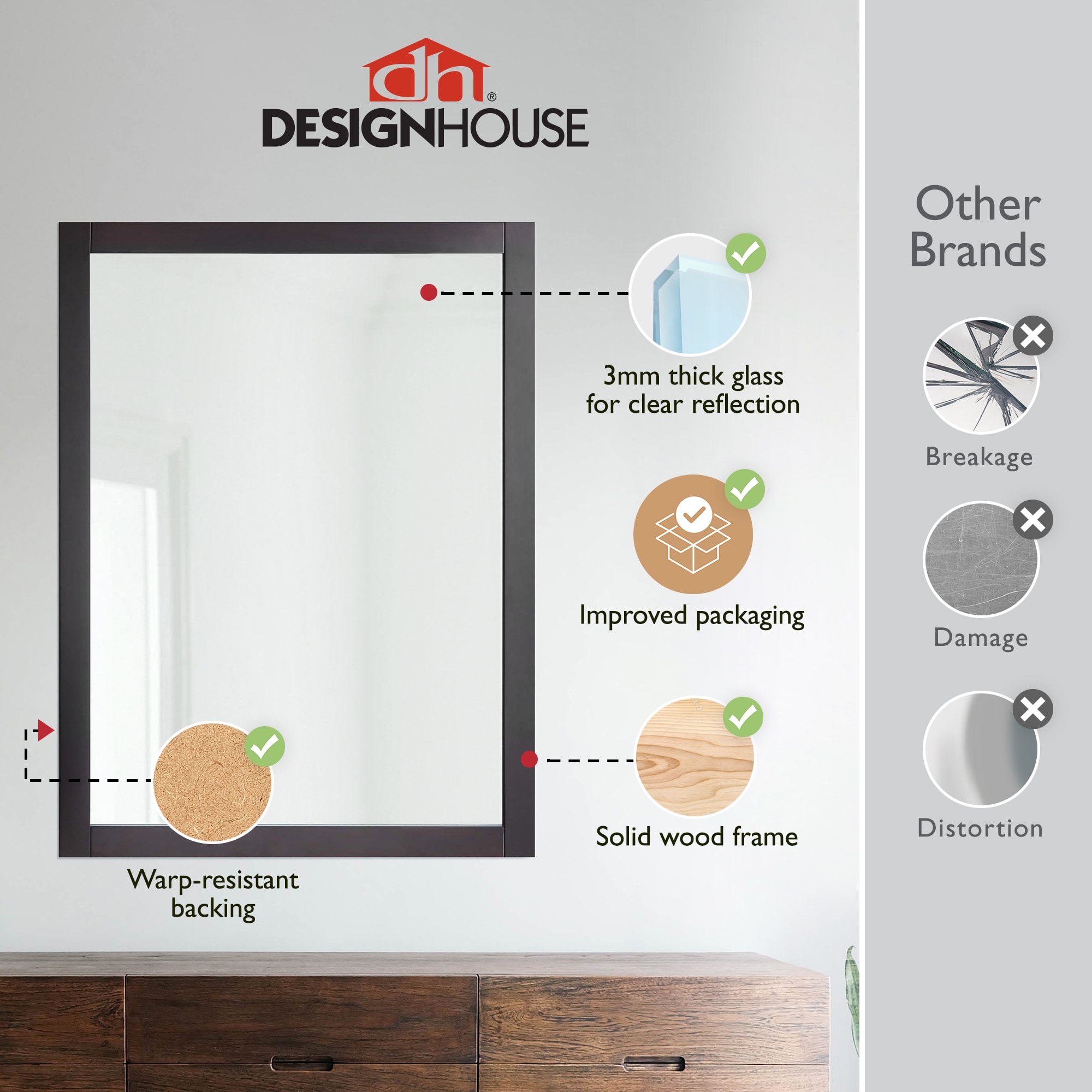 Design House 547109-ESP Framed-Bath-Mirrors - View #2