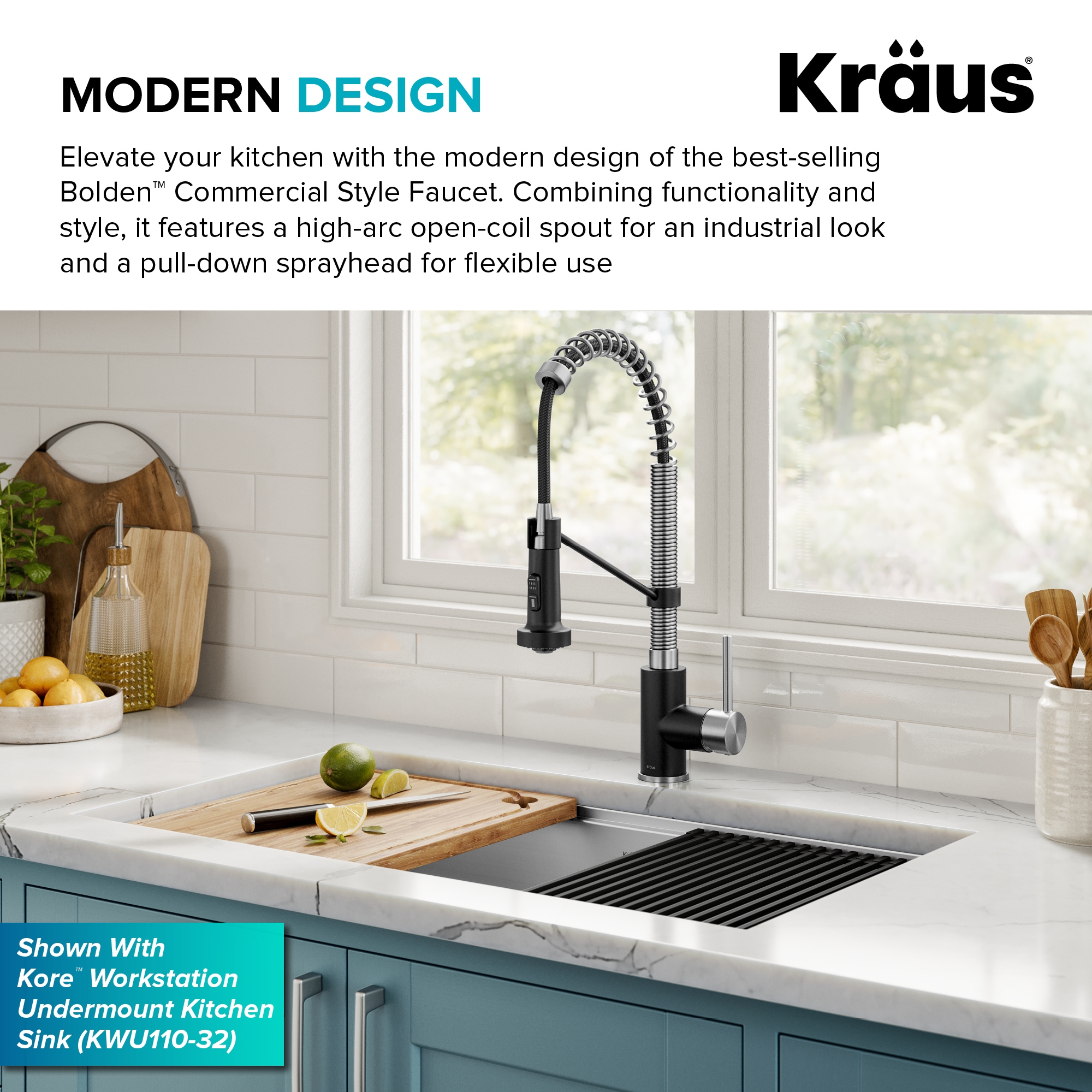 Kraus KPF-1610SFSMB Kitchen-Faucets - Thumbnail View #4
