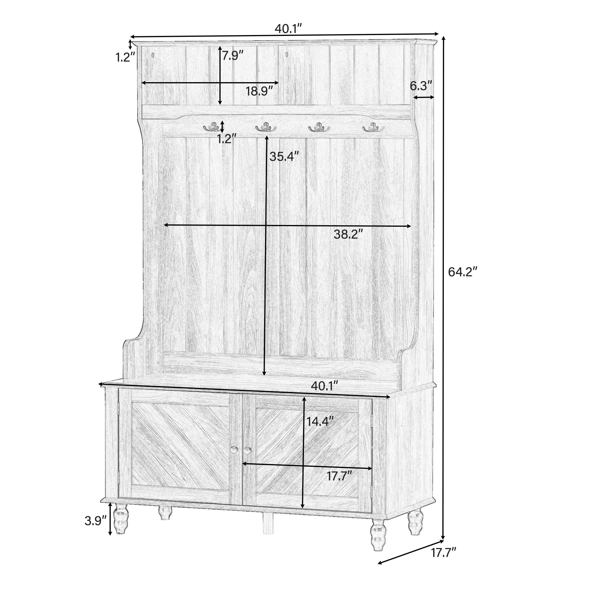 ModernLuxe L-WF287805AAD Hall-Trees - View #5
