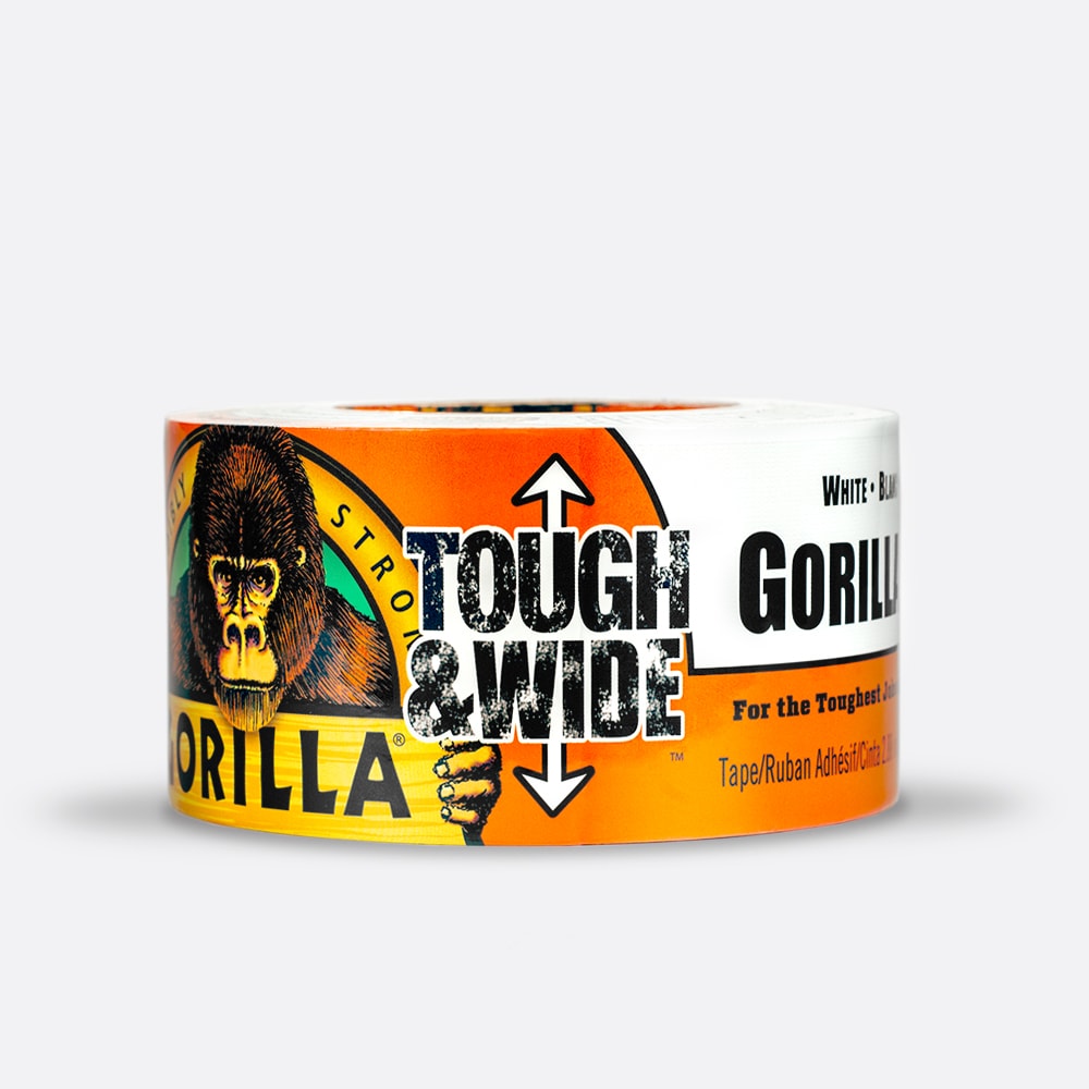 White, Gorilla White Tough & Wide Duct Tape Pack of 1 2.88 x 25 yd 