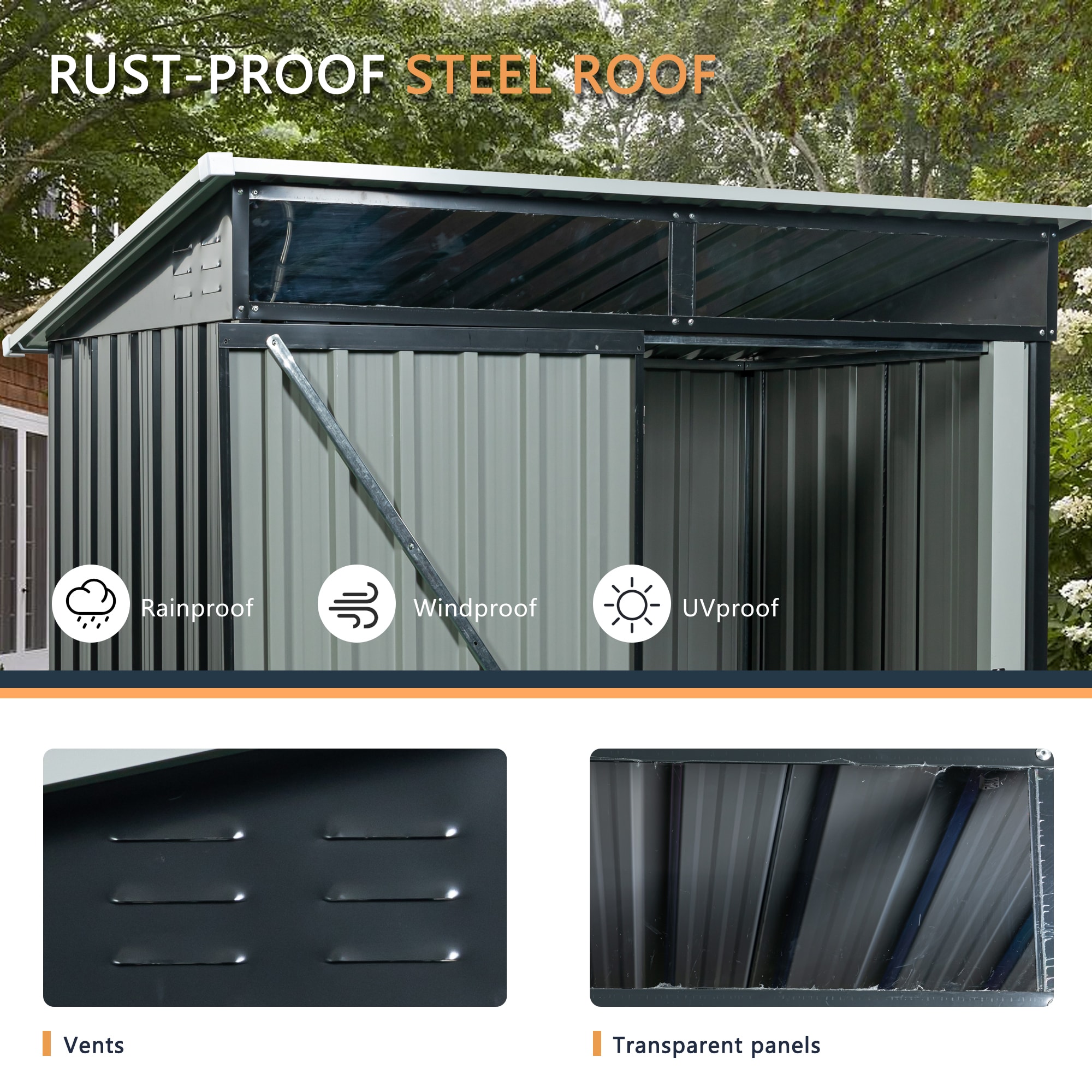 Xspracer ML-OS969 Metal-Storage-Buildings-Sheds - View #5