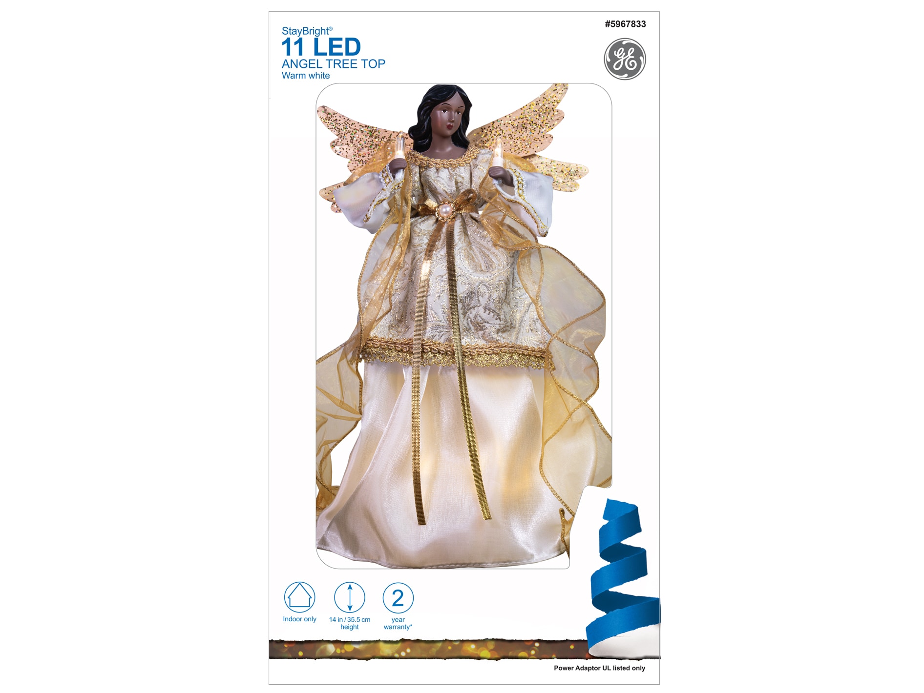 Holiday Living 56-in Angel Sculpture with White LED Lights