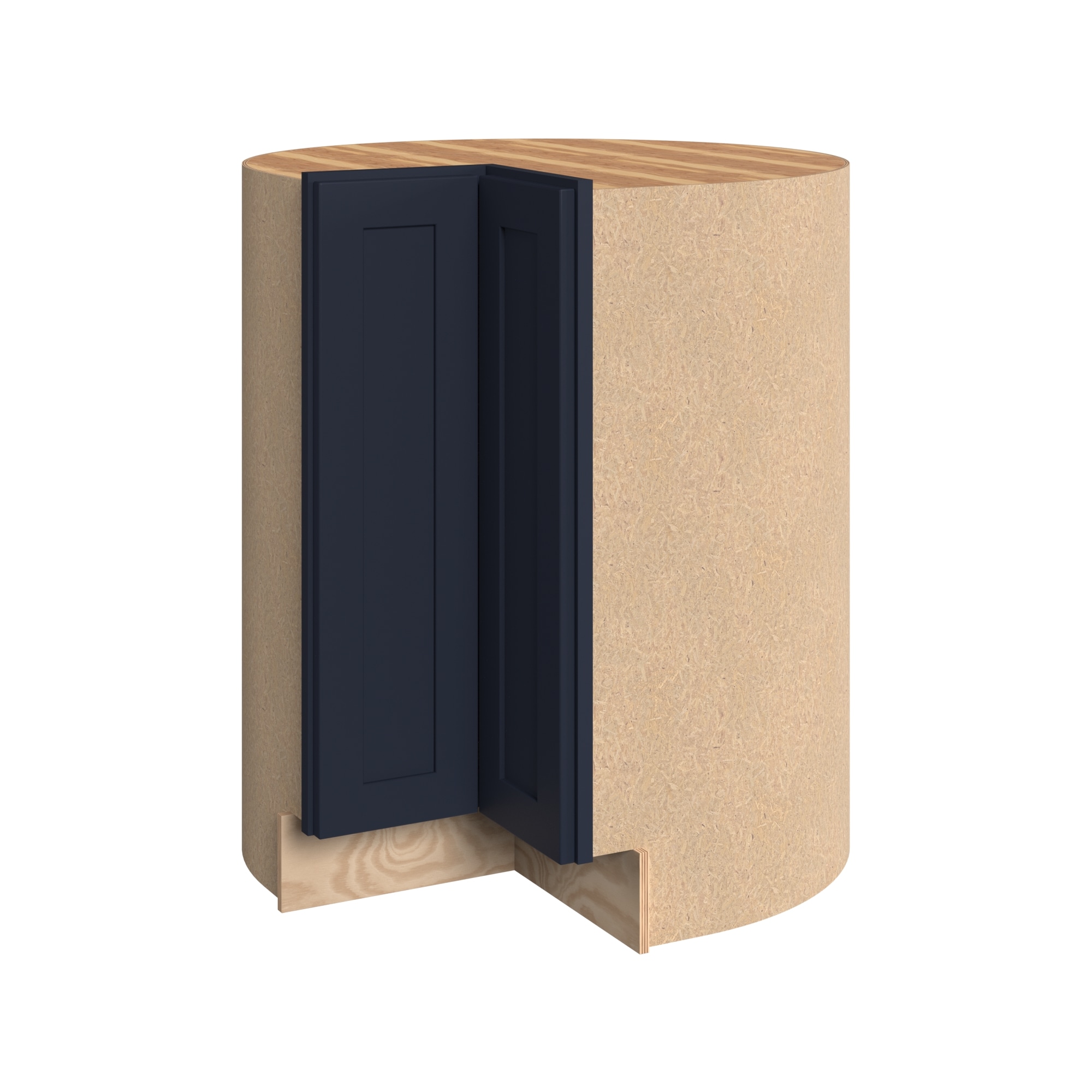 KraftMaid Momentum LS33RG77 Deveron 33-in W x 34.5-in H x 24-in D Midnight Lazy susan Corner base Fully assembled Cabinet (Recessed Panel Shaker)