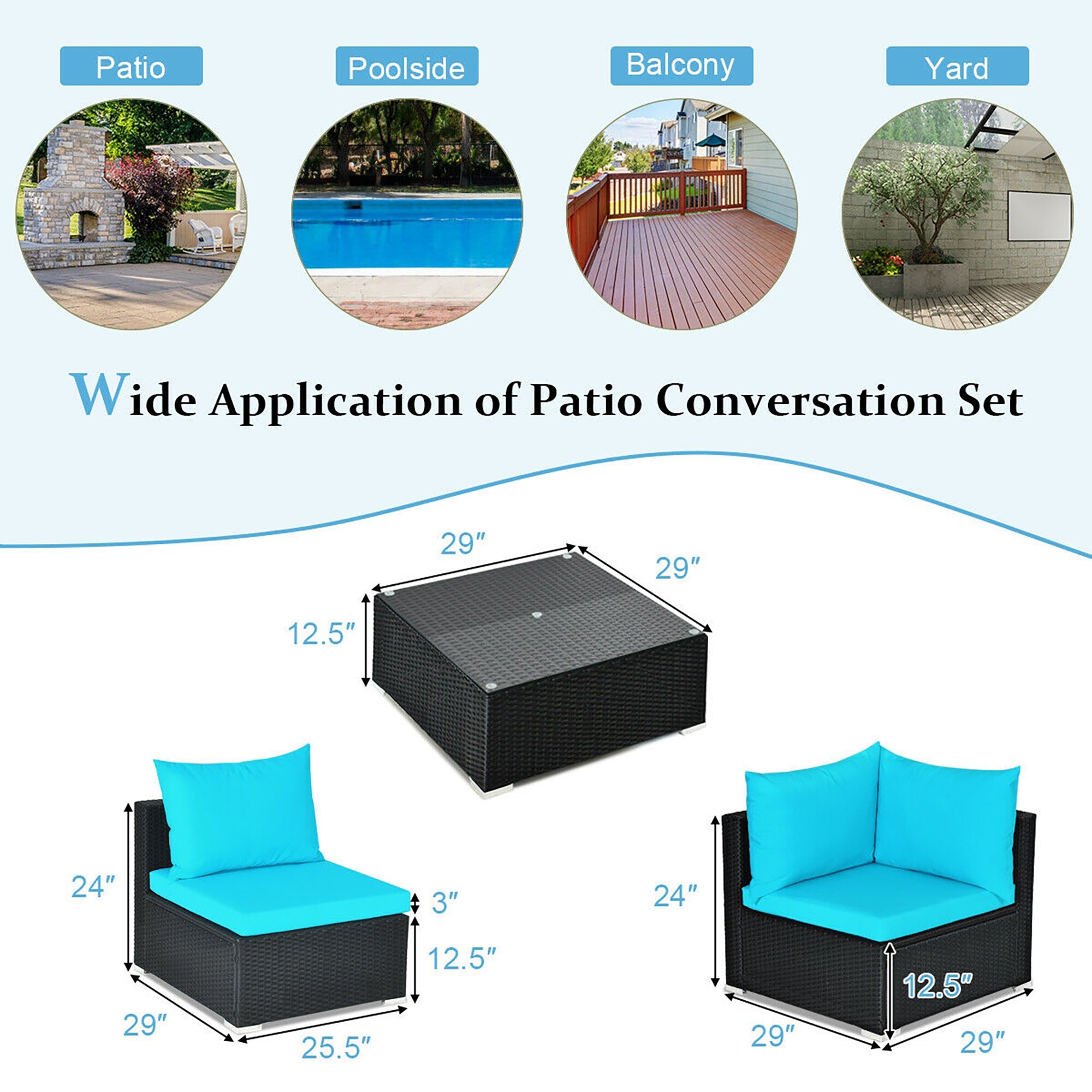 BABOOM BOM-24BT-CO Patio-Conversation-Sets - View #3