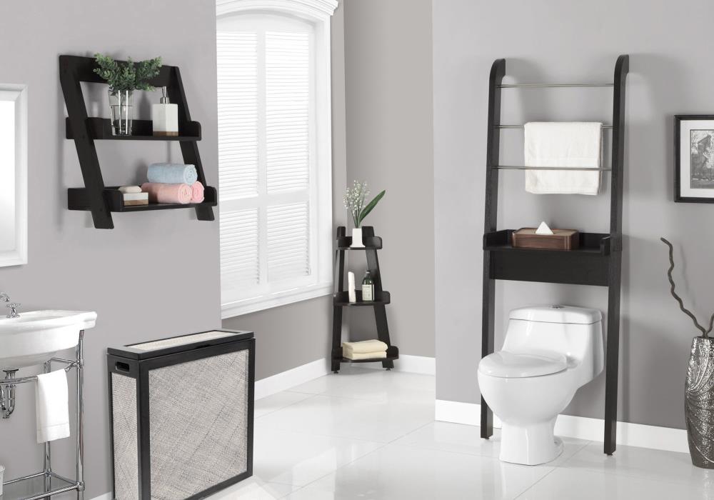 Monarch Specialties I 3439 Bathroom-Shelves - View #3