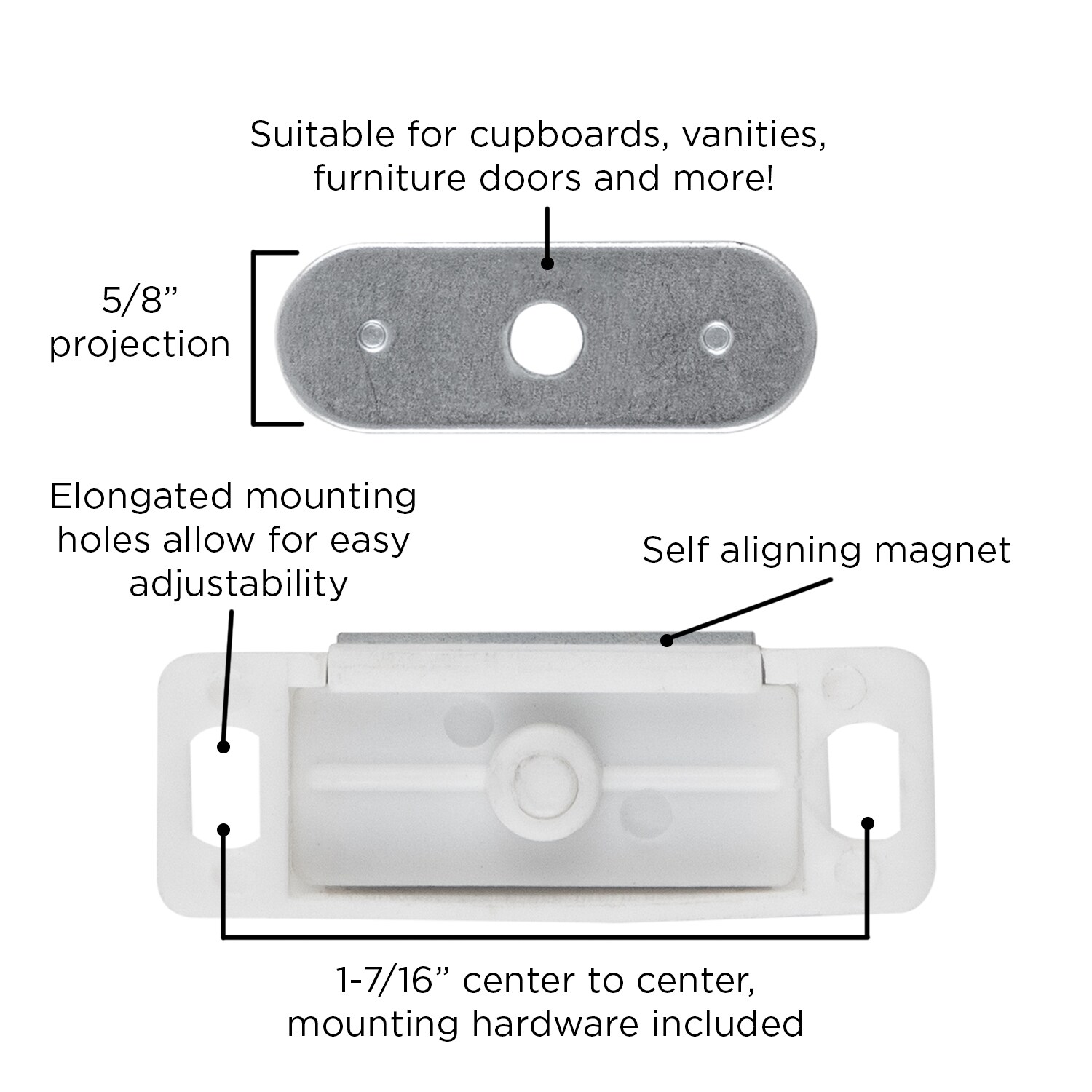 Hickory Hardware P650-W-25B Cabinet-Latches - View #4