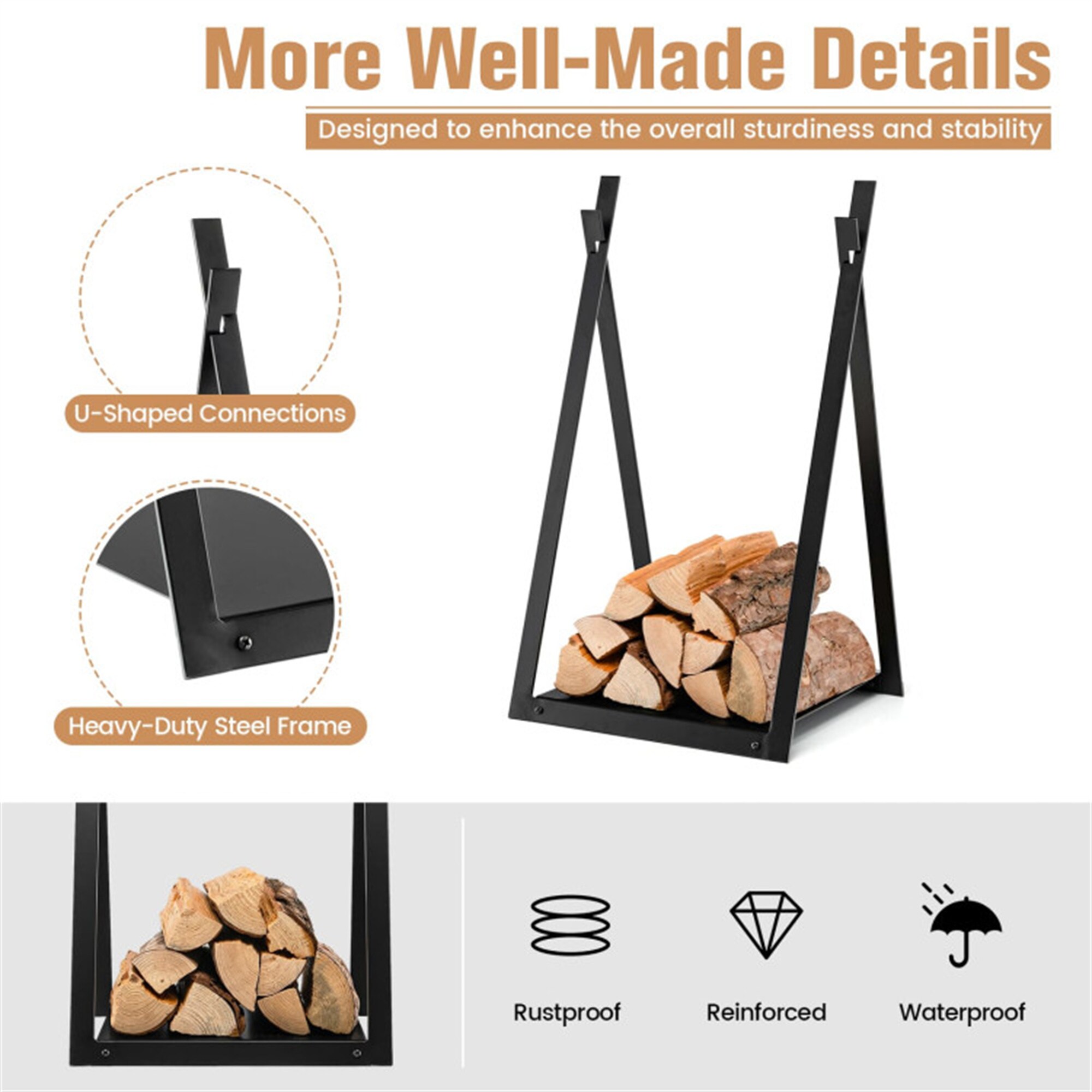 BABOOM BOM-10295DK-CO Firewood-Storage - View #6