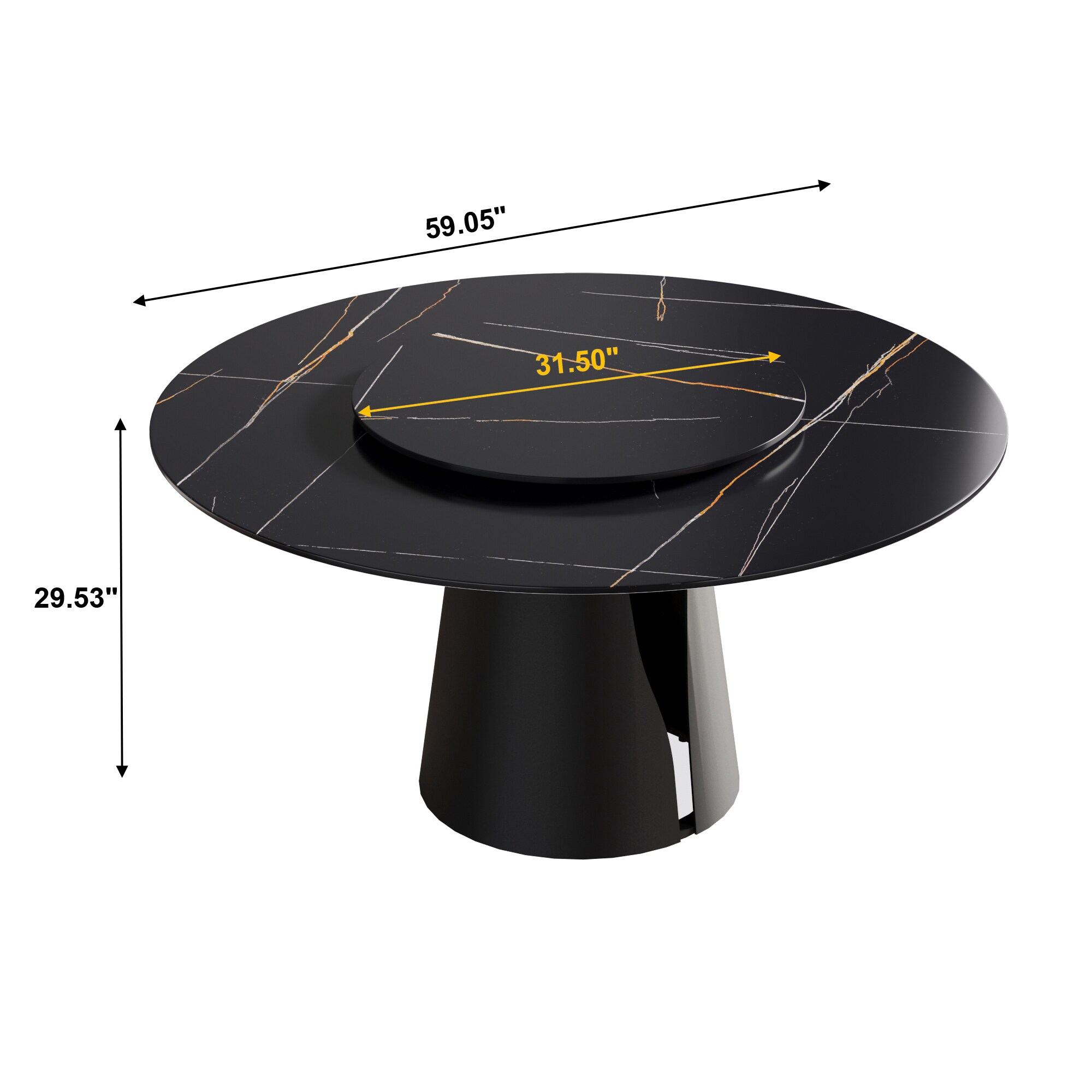 BuotiqHom DH-AT-150B80B-3B Dining-Tables - View #3