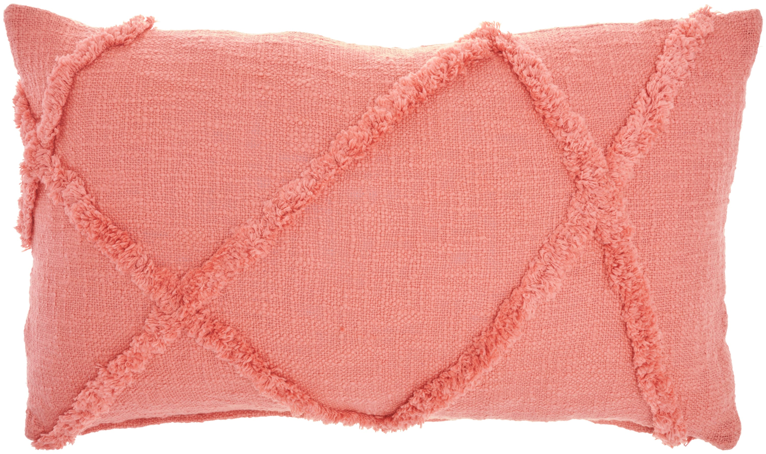 Mina Victory 798019087272 14-in x 24-in Coral Rectangular Indoor Decorative Pillow