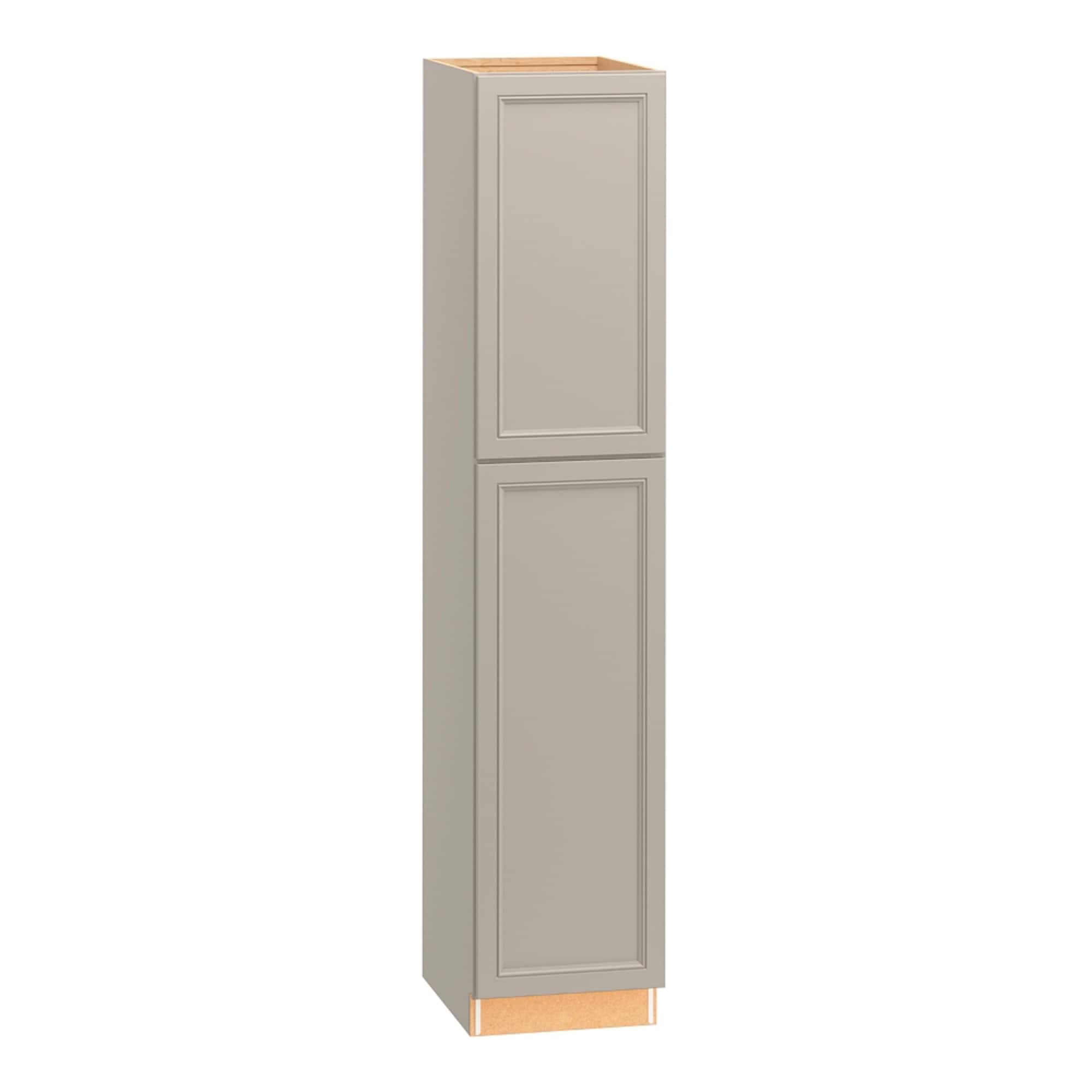 Diamond NOW G15 U1890R Wintucket 18-in W x 90-in H x 23.75-in D Cloud Gray Pantry Fully assembled Cabinet Recessed Panel Square