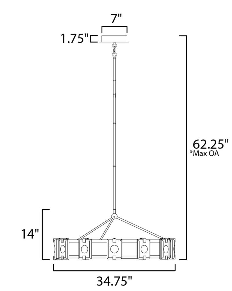 Maxim Lighting 39536CYBKGL b090015 - View #5