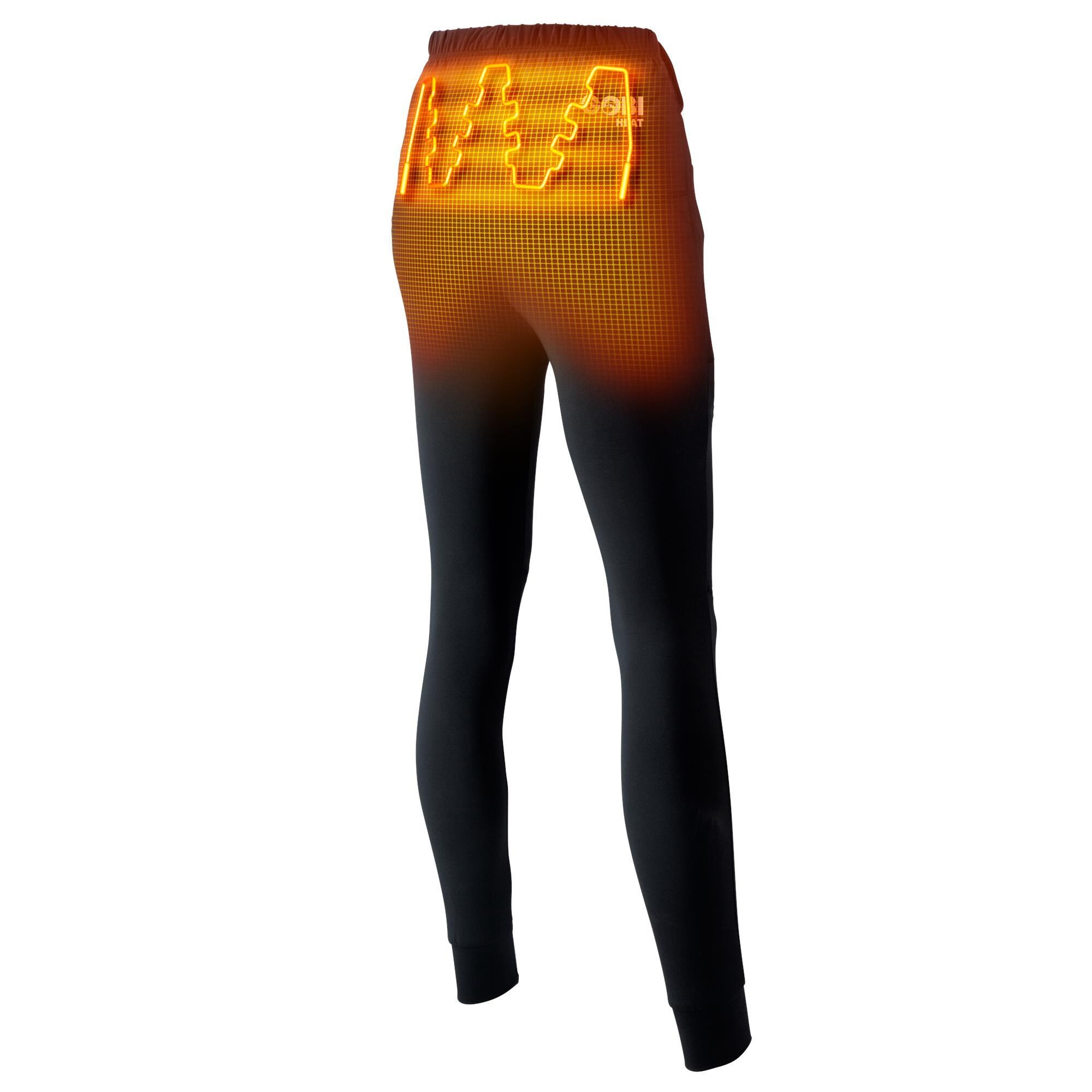 Gobi Heat Women's Black Heated Pants - Large, Wind and Water Resistant,  Flexible Polyester/Spandex Blend in the Pants department at