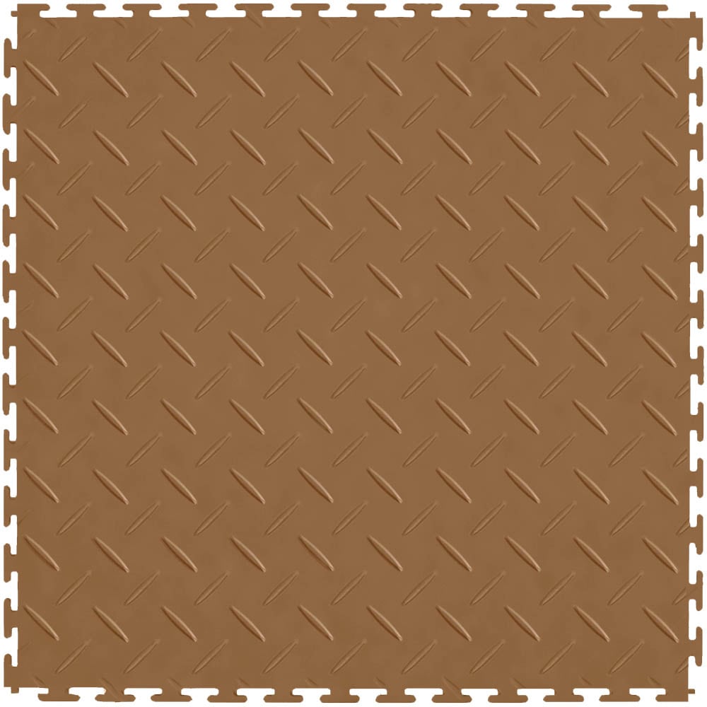 Perfection Floor Tile 20-1/2-in x 20-1/2-in Diamond PVC Interlocking Garage Floor Tile ( 23.25-sq ft ) 8 -Pack #DP540TN45