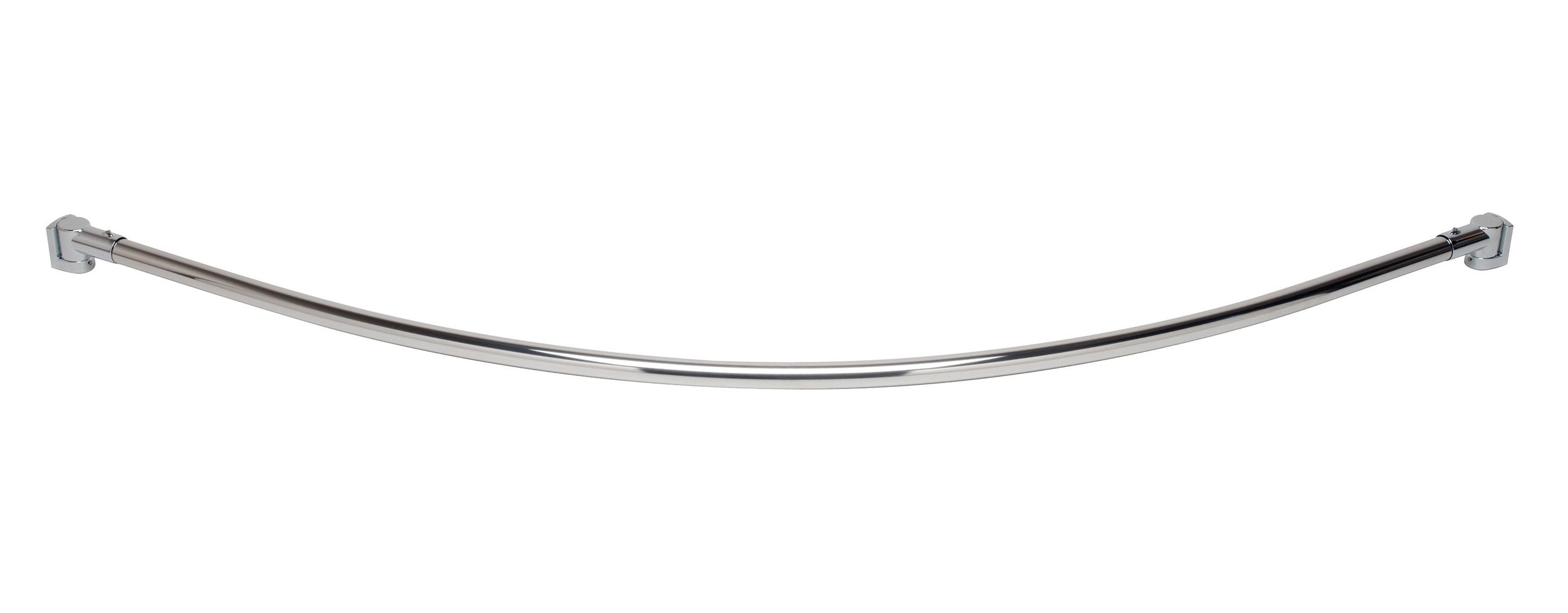 Symmons 353SR-6 61.13 to 6 Polished Chrome Fixed Single curve Shower Curtain Rod