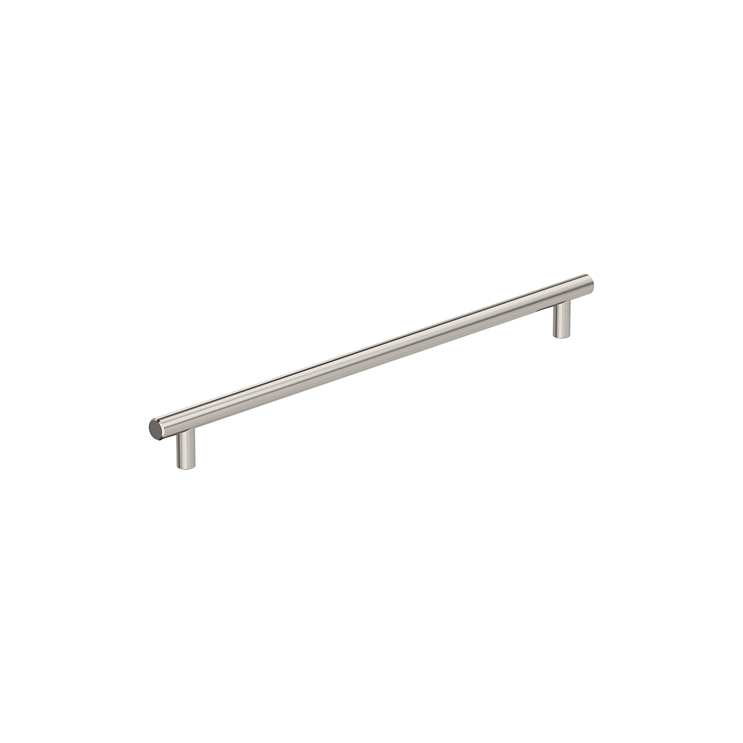 Amerock BP54025G10 Bar Pulls 18-in , 457mm Center to Center Satin Nickel Cylindrical Bar For Use on Appliances Drawer Pulls