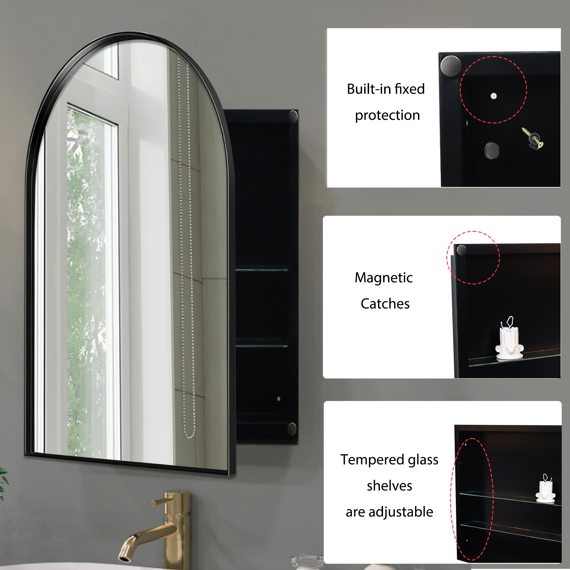 Bybafun YD5200003 Bathroom-Medicine-Cabinets - View #6