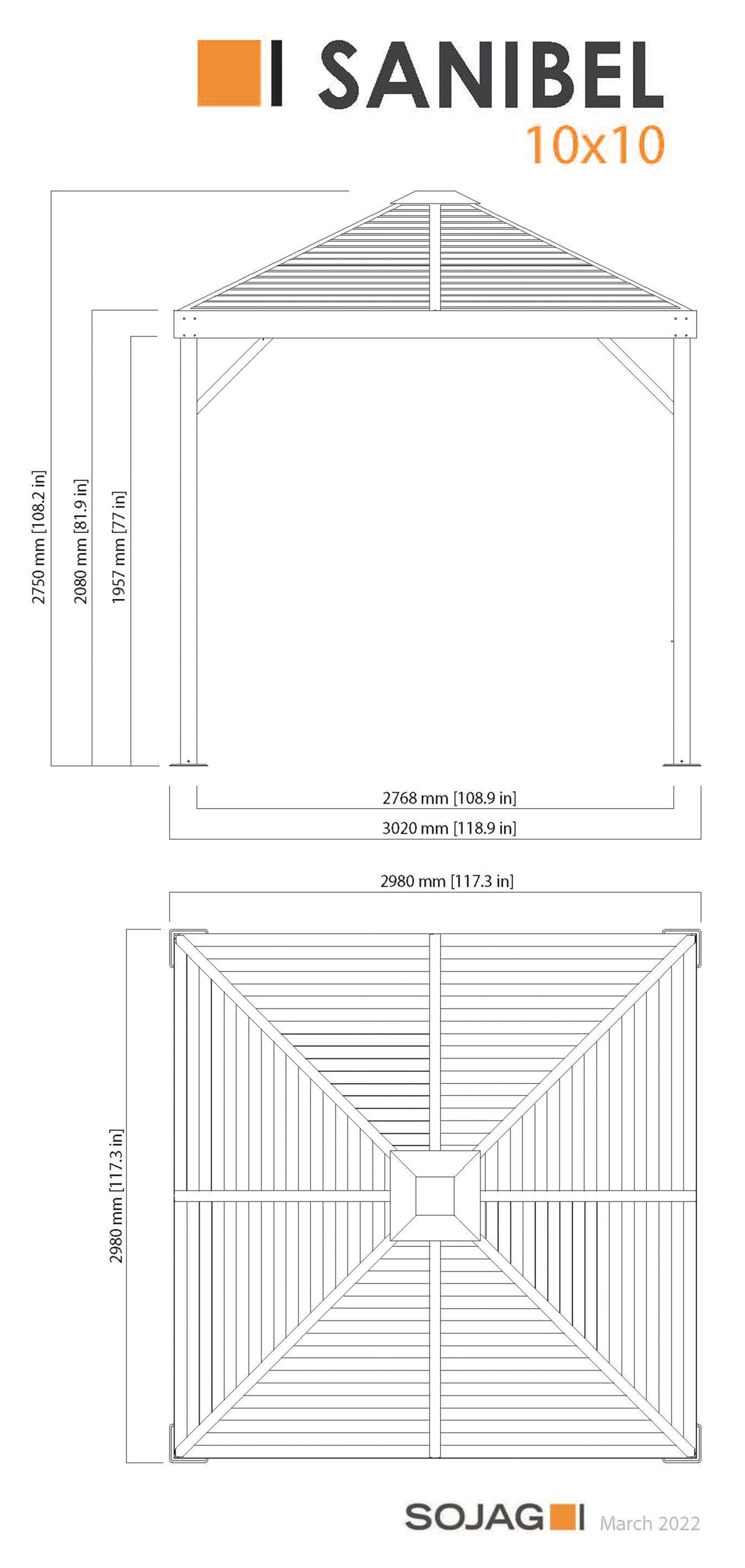 Sojag 500-9163476 Wood-Resin-Gazebos - View #9