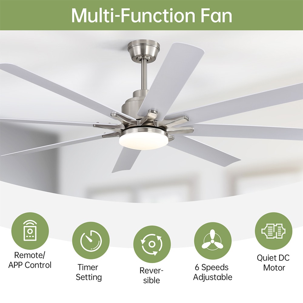 Sofucor LW-52K138SMTY-SN-WH Ceiling-Fans - View #3