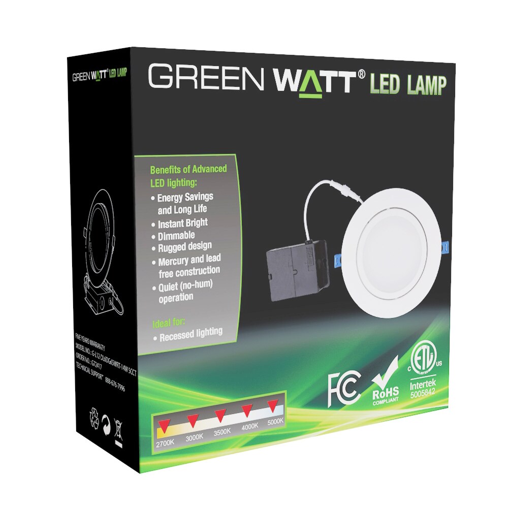Green Watt L12-DL6-14W-5CCT Led-Retrofit-Downlight - View #5