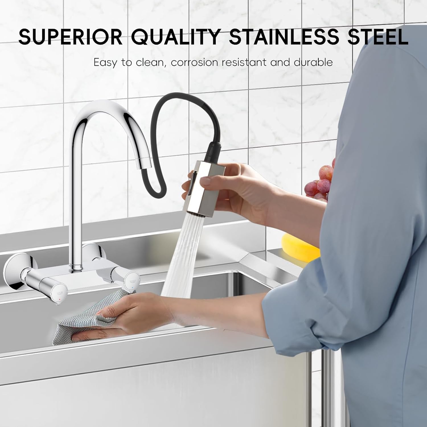 Qeetex LHF-SC-QPVP09008 Laundry-Tubs-Utility-Sinks - View #5