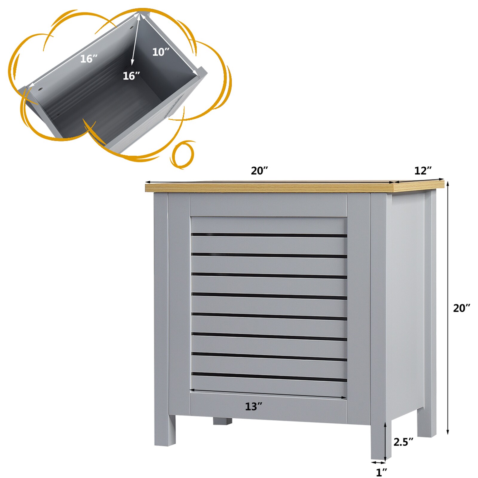 Slickblue D-CO-RG00756WH Toy-Boxes - View #3
